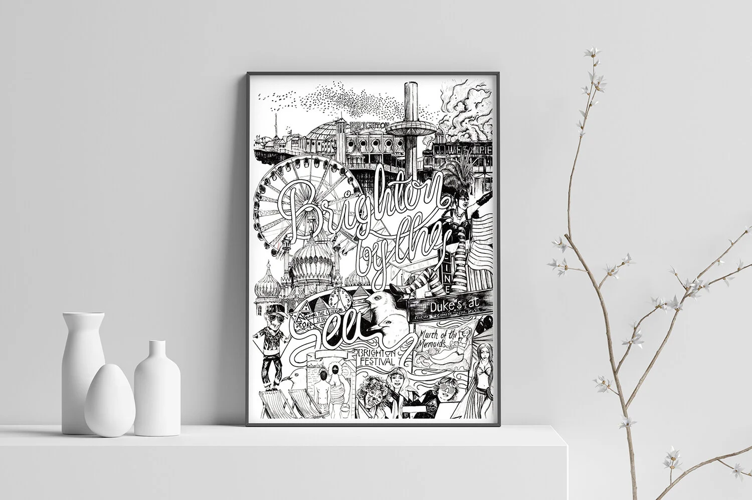 Illustrated Giclee Print 
