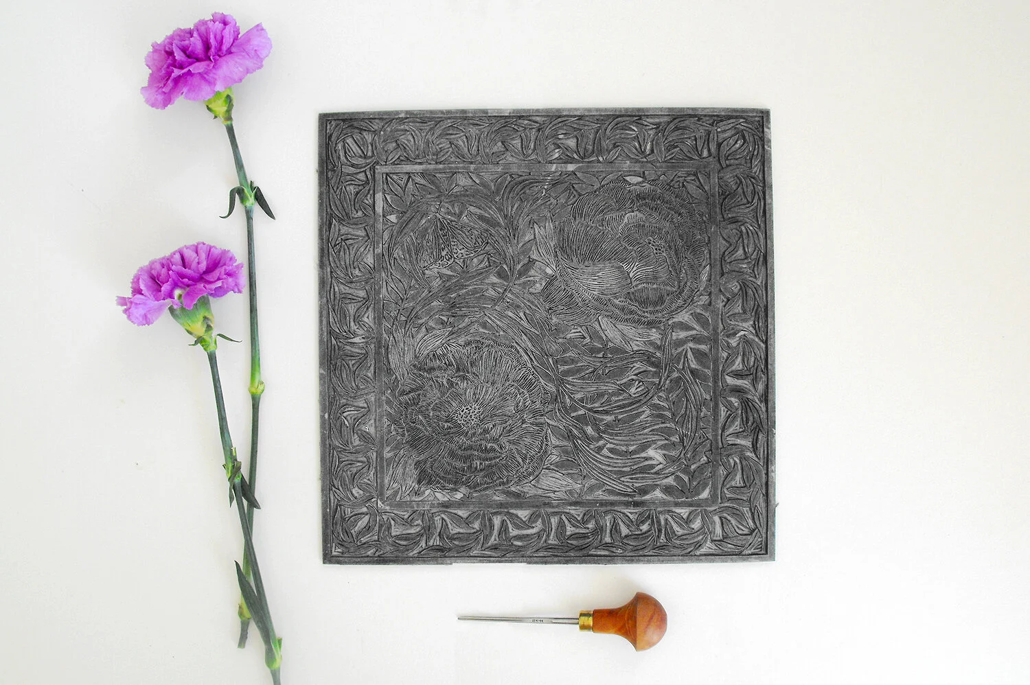 JennyGills-Printmaking-PeoniesLinocut-Block.jpg