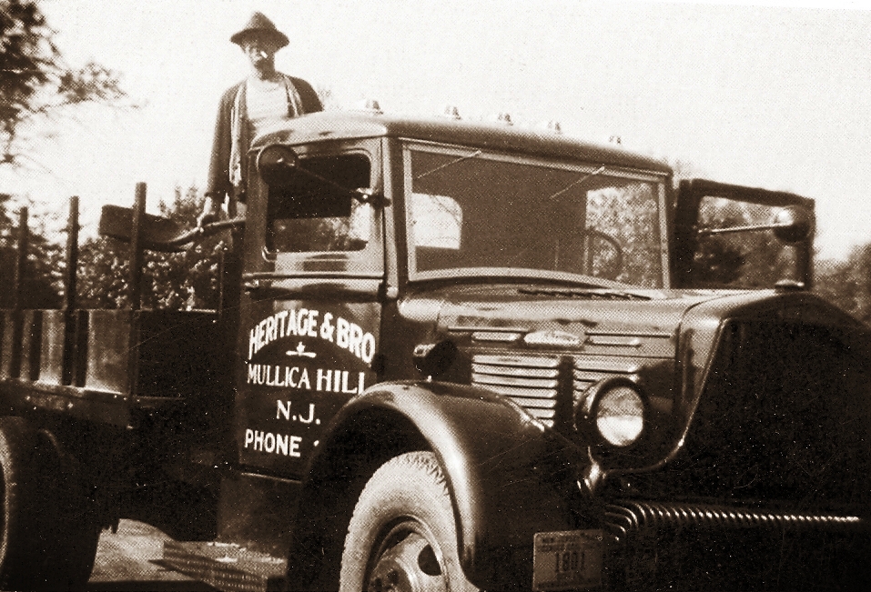   Heritage and Brother Lumber Company, East and Earlington Avenues, Mullica Hill[HTHS: Beryl J. Skinner Collection]  