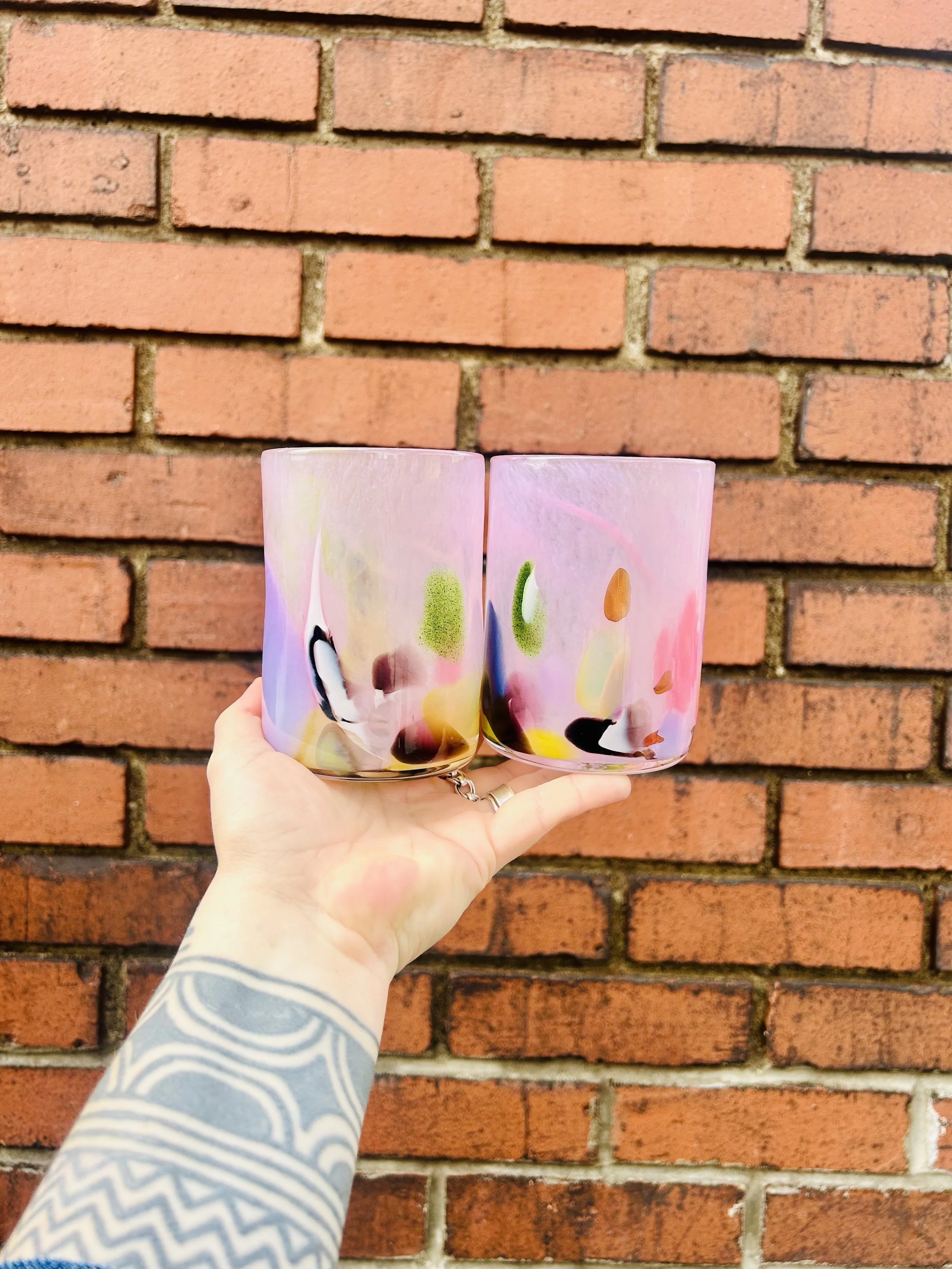 Raspberry Jelly Mystery Mix Cocktail Glasses (Set H)