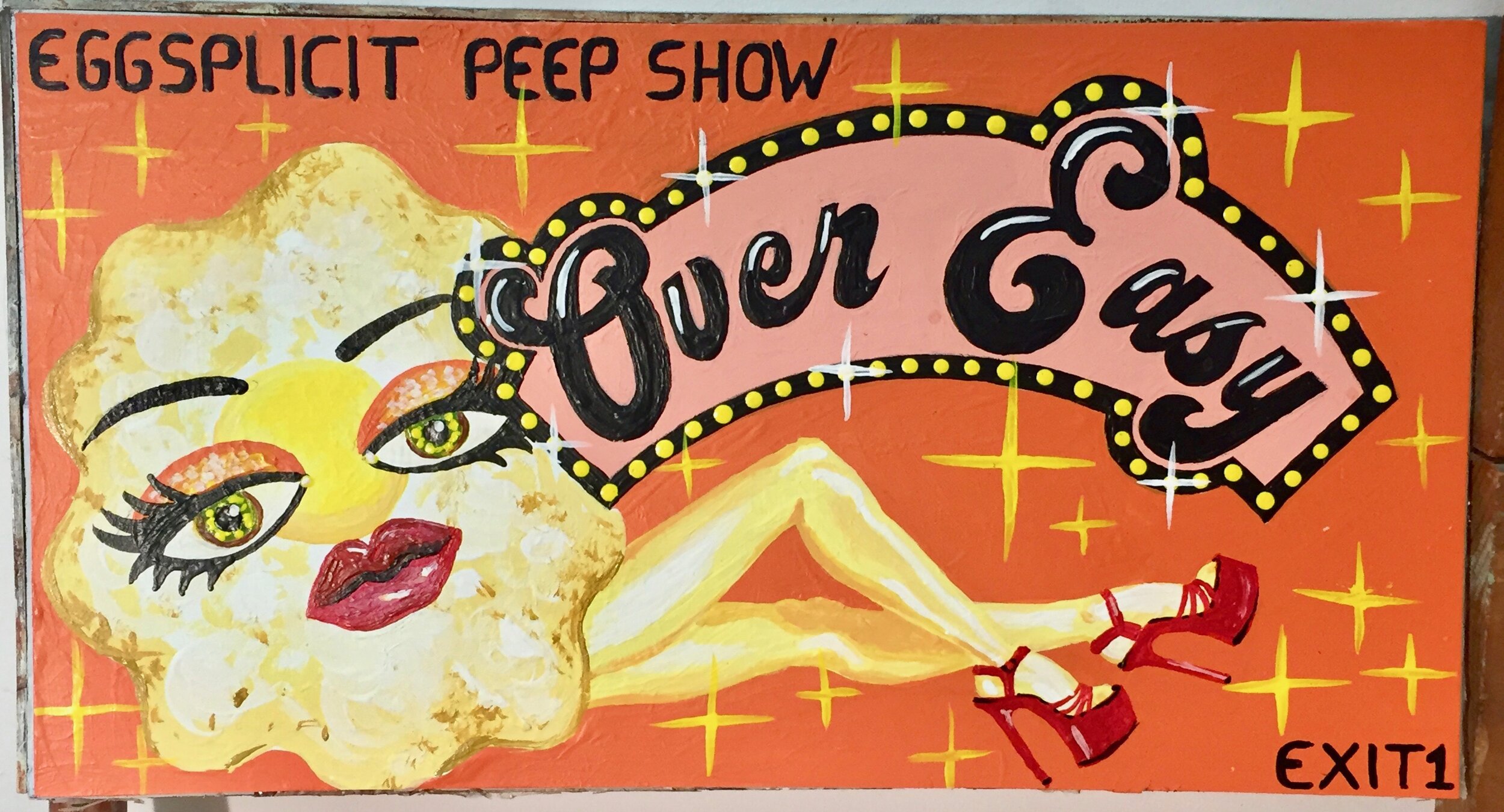 Hand-painted vintage sign - concept, design, and fabrication