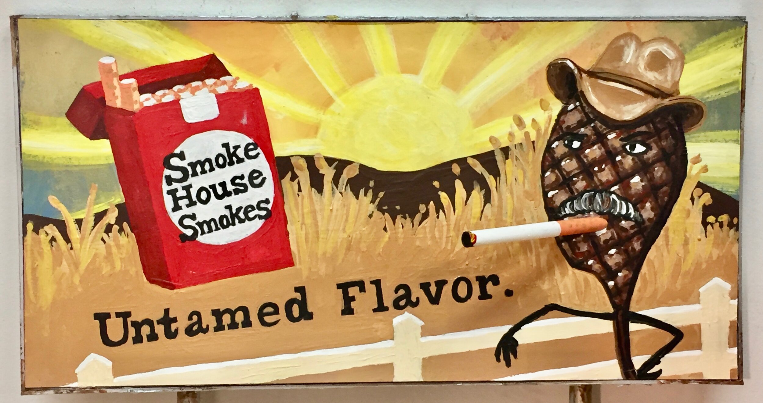 Hand-painted vintage sign - fabrication