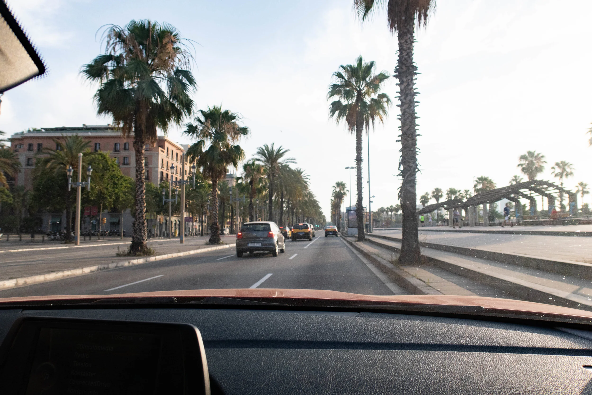 Påväg ut ur Barcelona.
