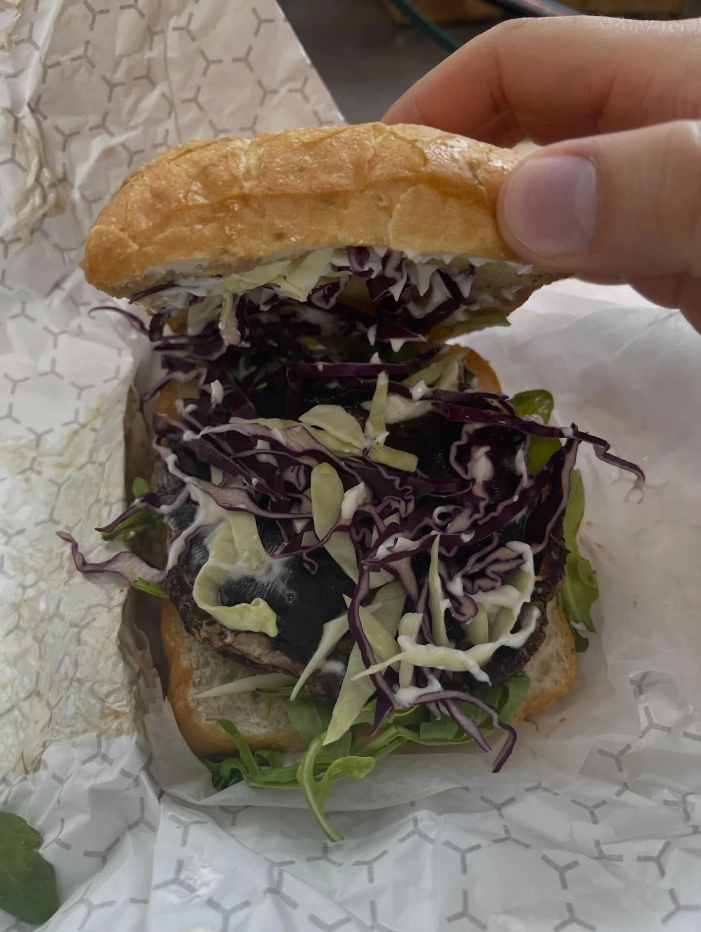 Portobello Mushroom Sandwich. Sometimes I miss meat. Today was one of those days.