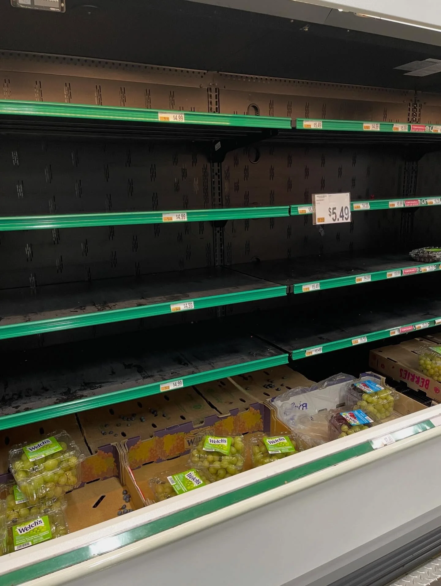 Fruit? In a snow emergency? Apparently.