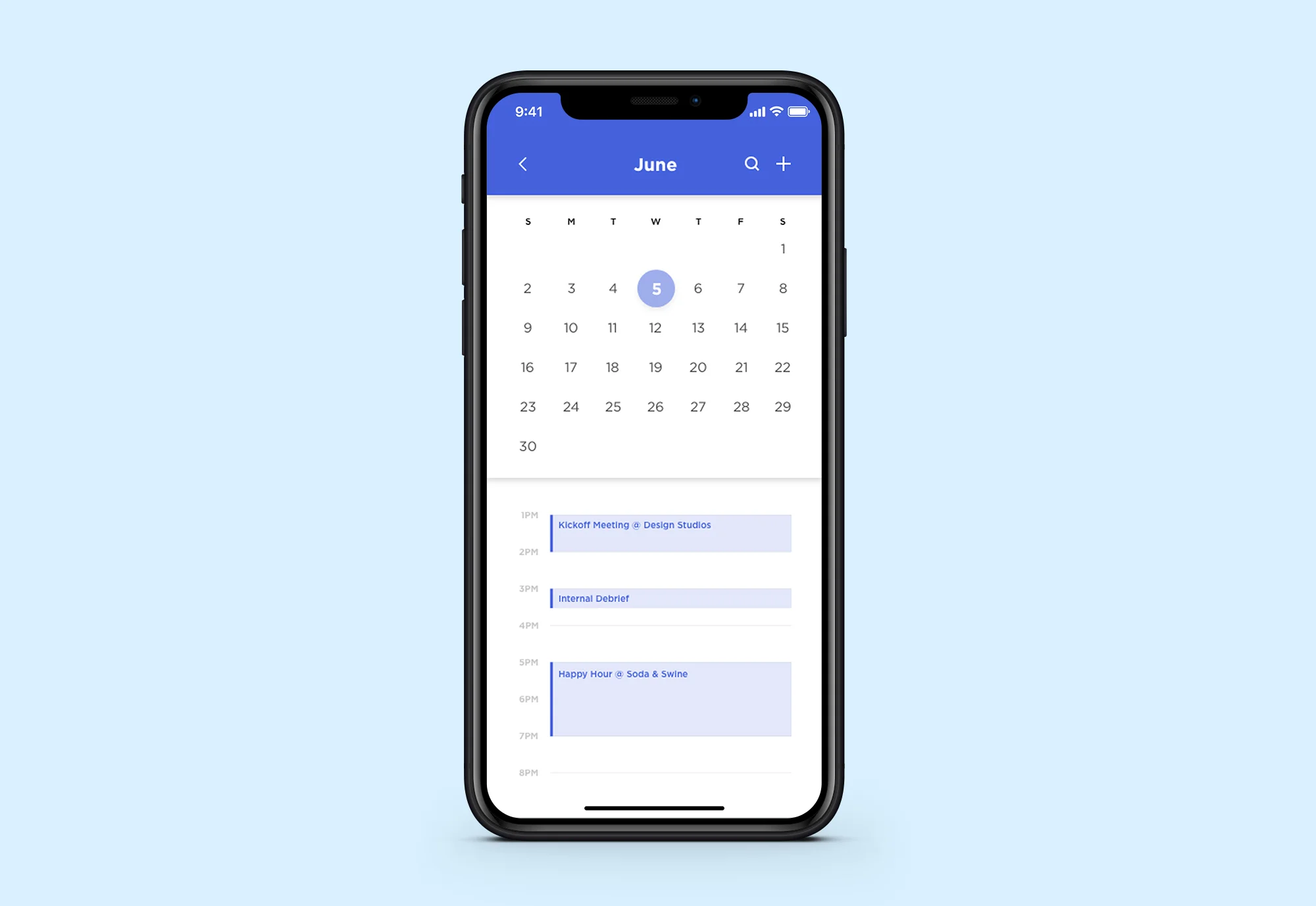 Daily UI 038: Calendar