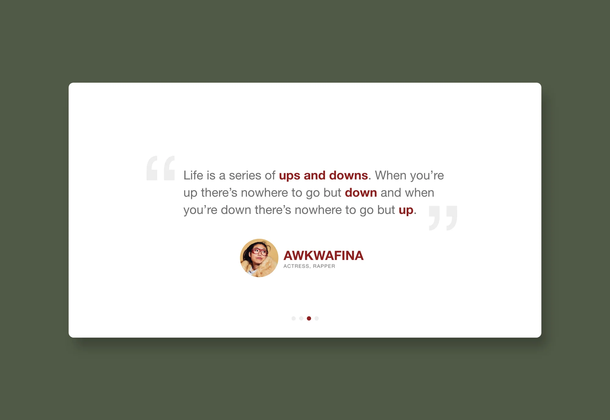 Daily UI 039: Testimonial