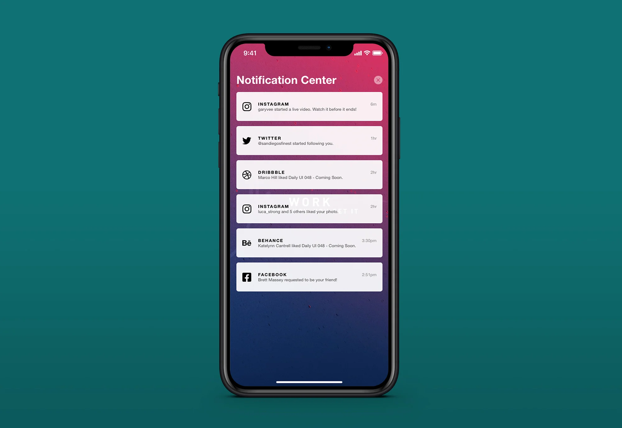 Daily UI 049: Notifications