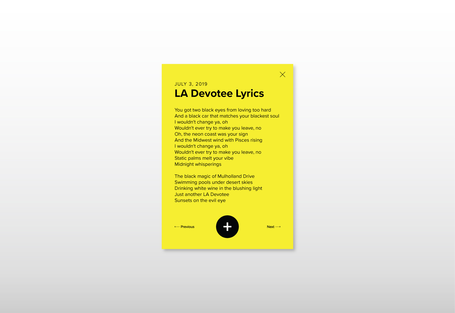 Daily UI 065: Notes Widget