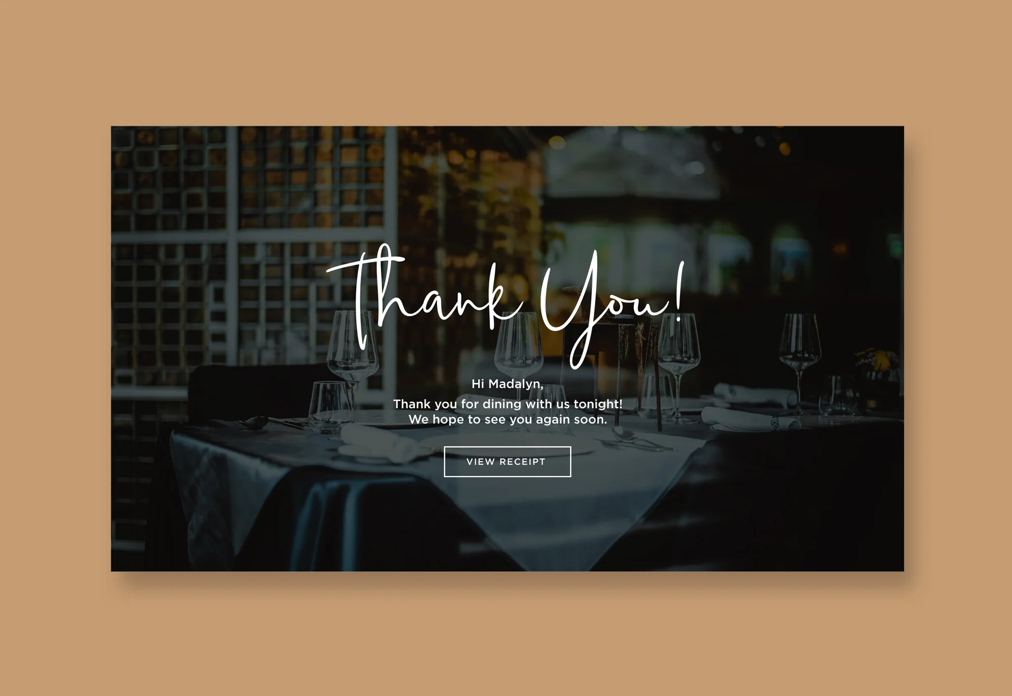 Daily UI 077: Thank You