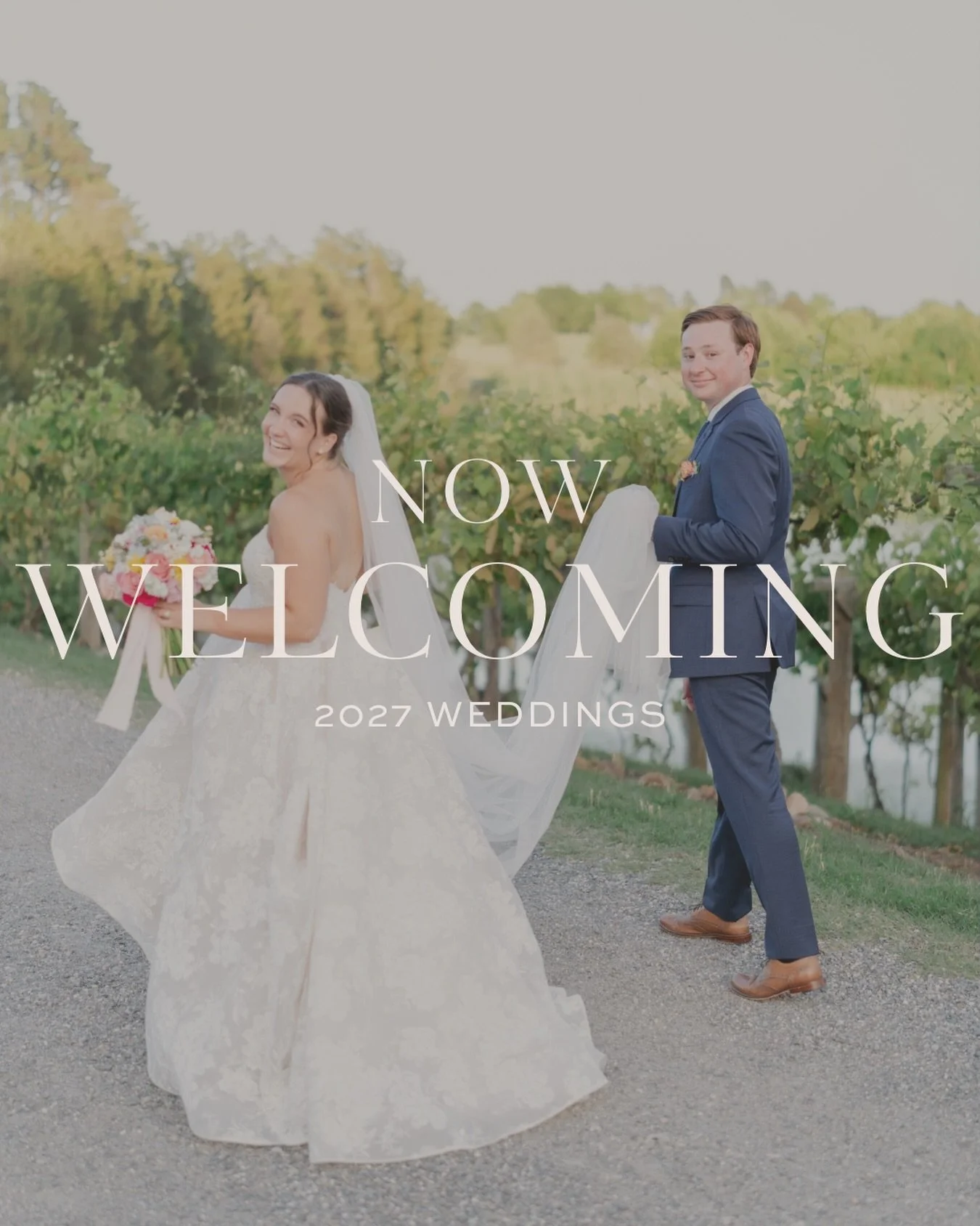 We&rsquo;re officially welcoming 2027 weddings and it already feels surreal to be dreaming that far ahead with our couples.

If you&rsquo;re planning something a bit sooner, we still have a few October, November, and December 2026 dates available.

W