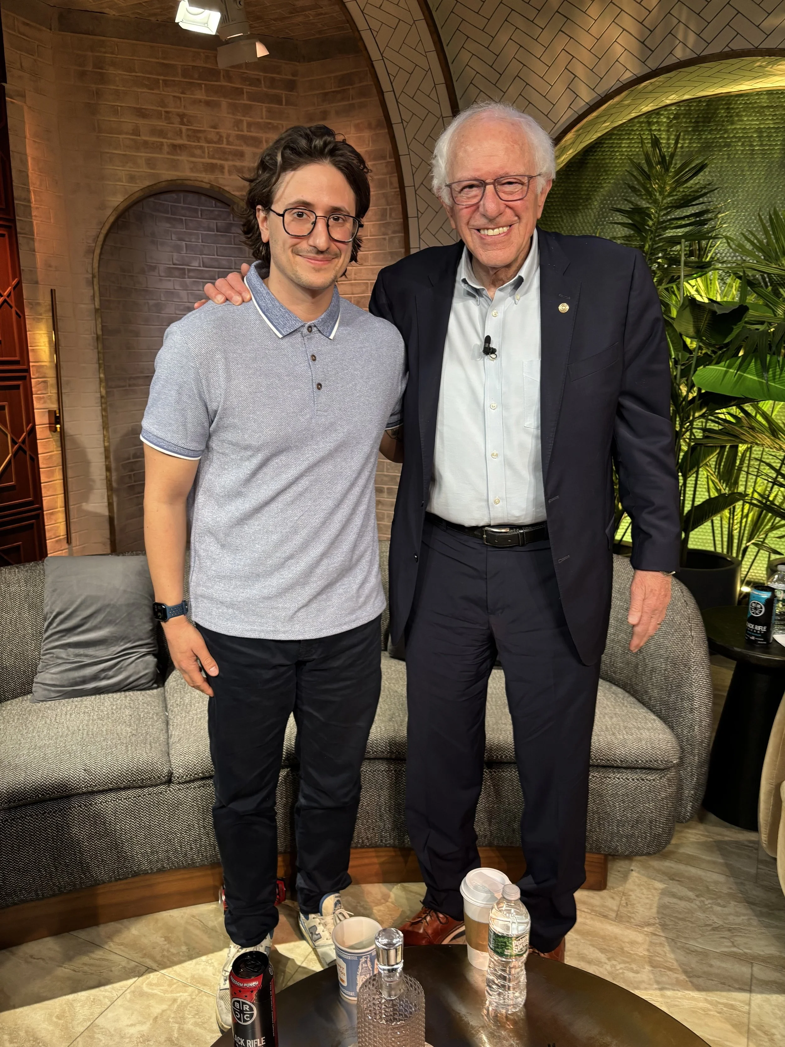 Joe with Bernie Sanders