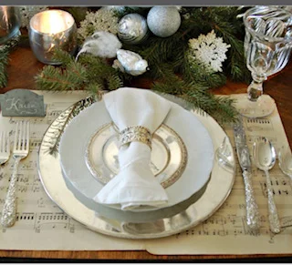 Christmas Dinner Setting