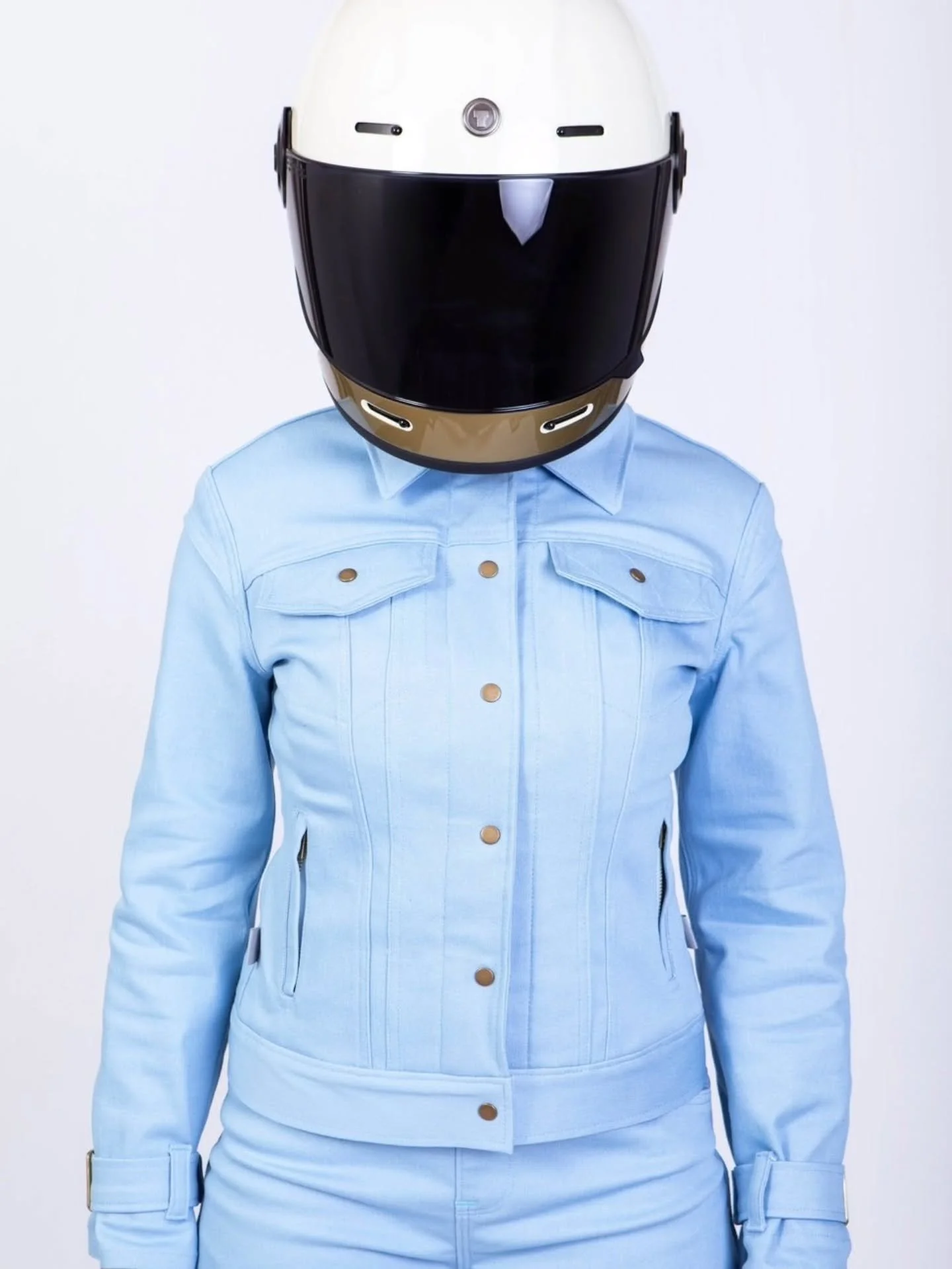 ✨ Get the Chic Riot Experience ✨

The Colette Moto Jacket - get it in the denim color you want, change up the hardware color, and have it made to fit you! Swipe left to read a real review! 

www.chicriot.com | Where fashion meets safety.

#motogear #