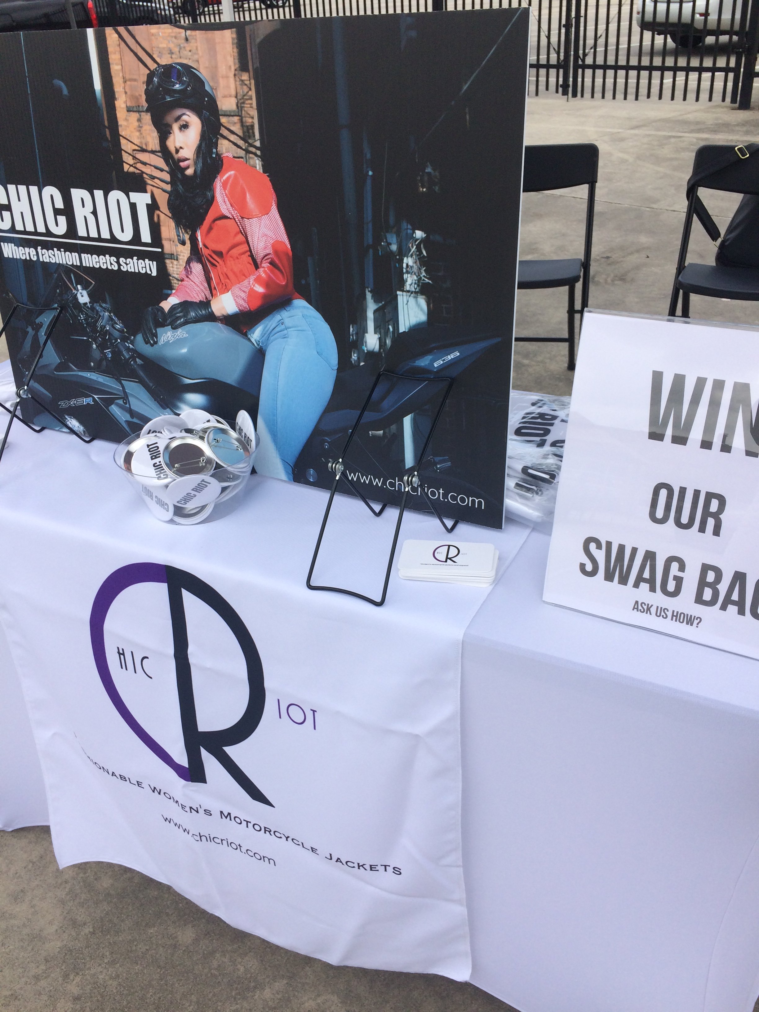 Year one of Chic Riot trying a booth setup