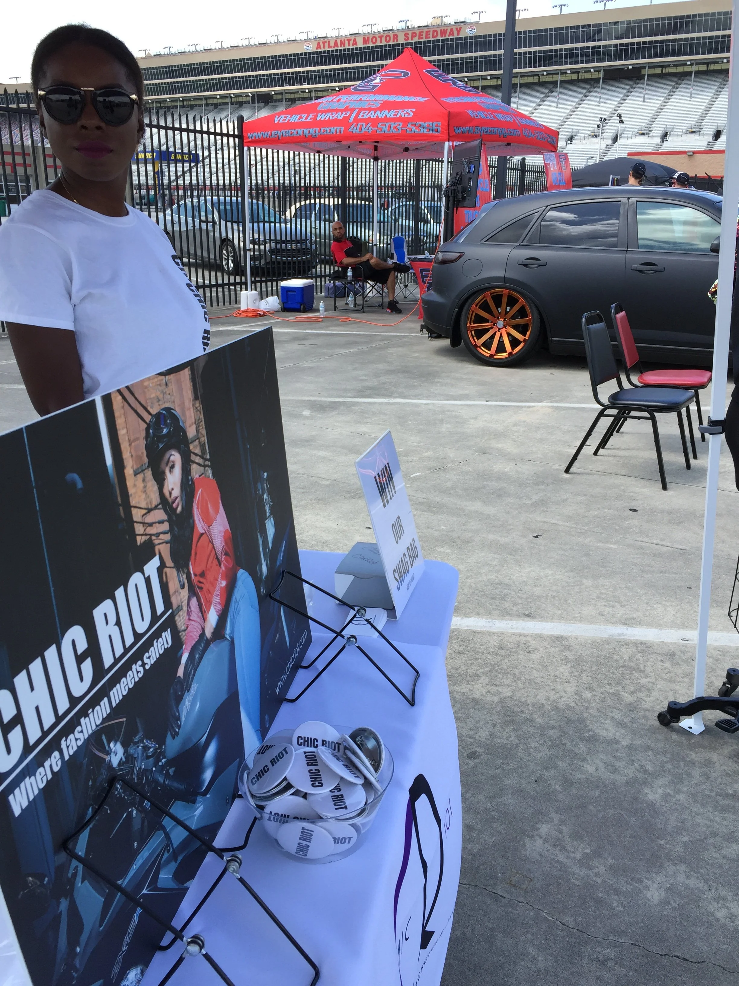 Year one of Chic Riot trying a booth setup 