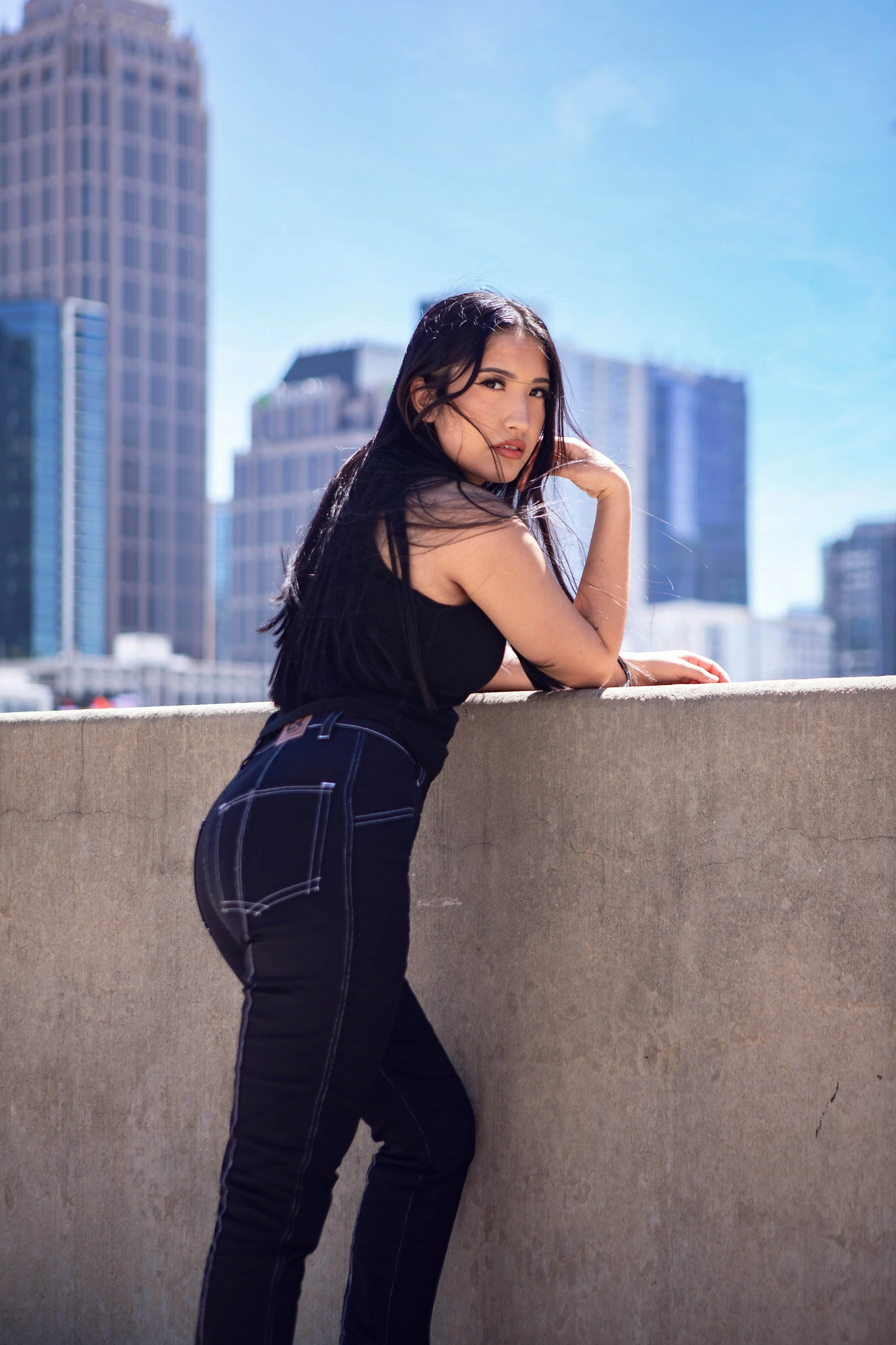 Chic-Riot-Esmeyda-Atlantic-Station-Victoria-Moto-Jeans-On-Wall-Back.jpg