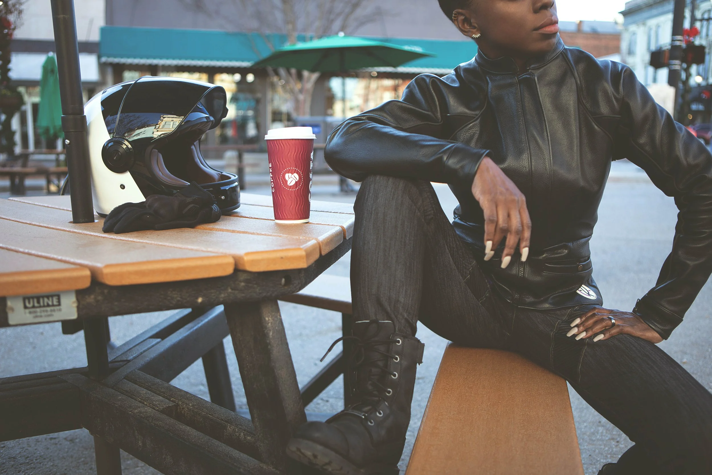 Chic-Riot-Winter-Downtown-Athens-Calola-On-Bench-With-Coffee.jpg
