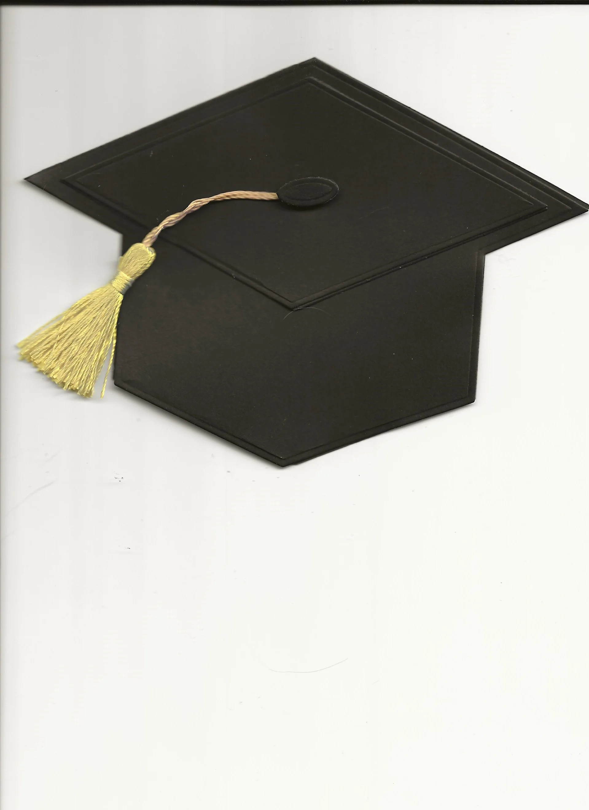 Graduation cap with gift card/money slot