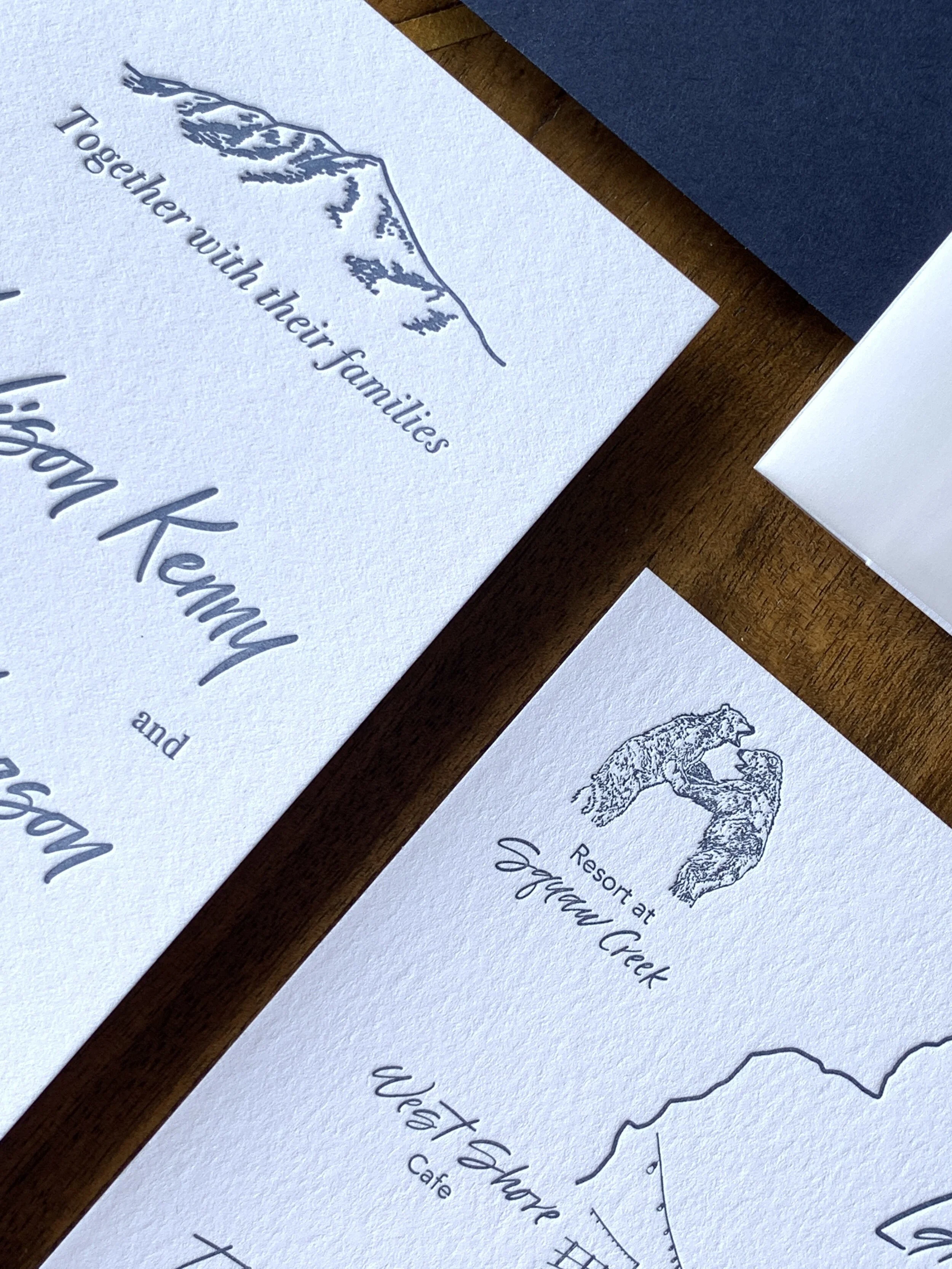What’s a letterpress wedding invitation?