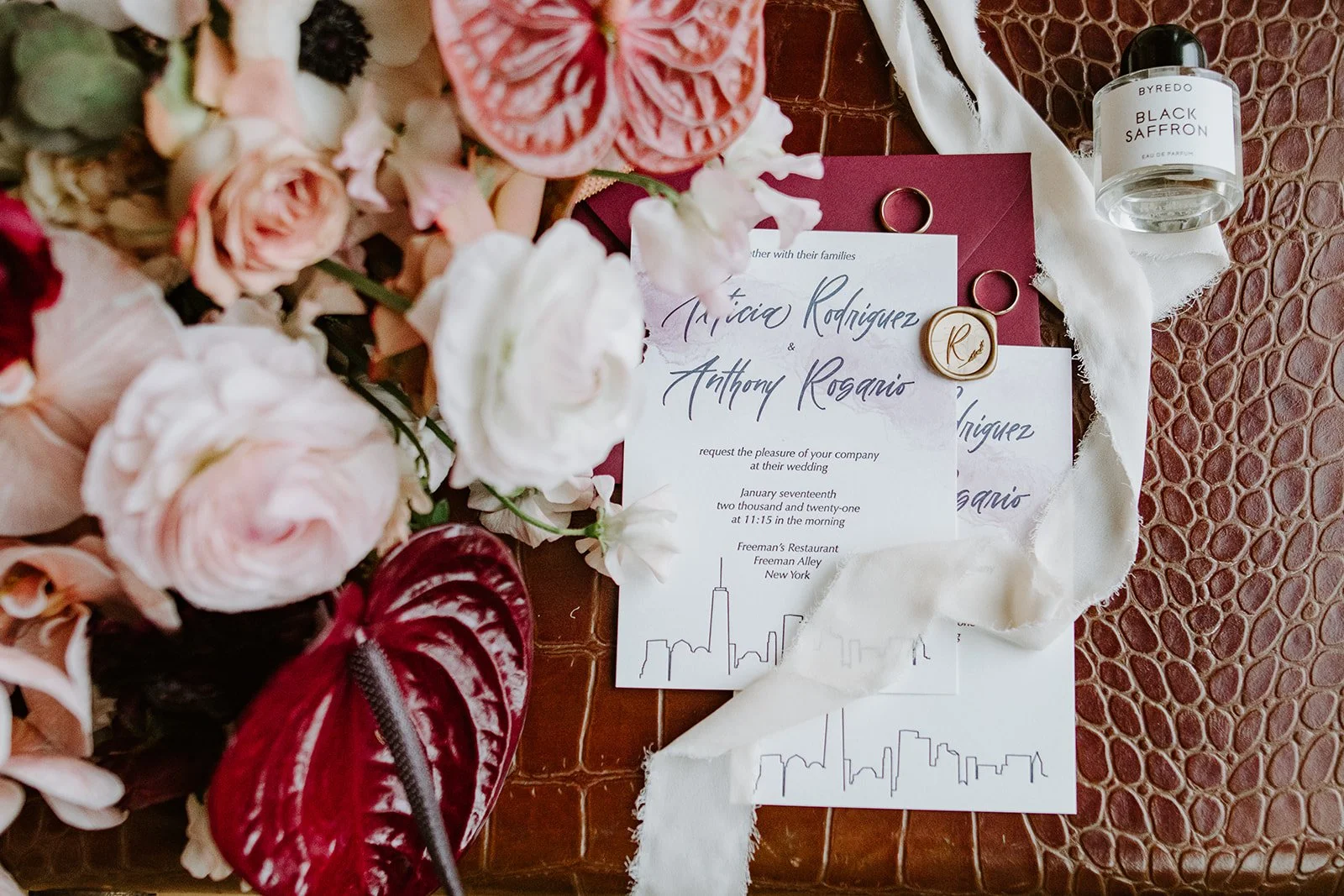 Intimate backyard winter wedding 