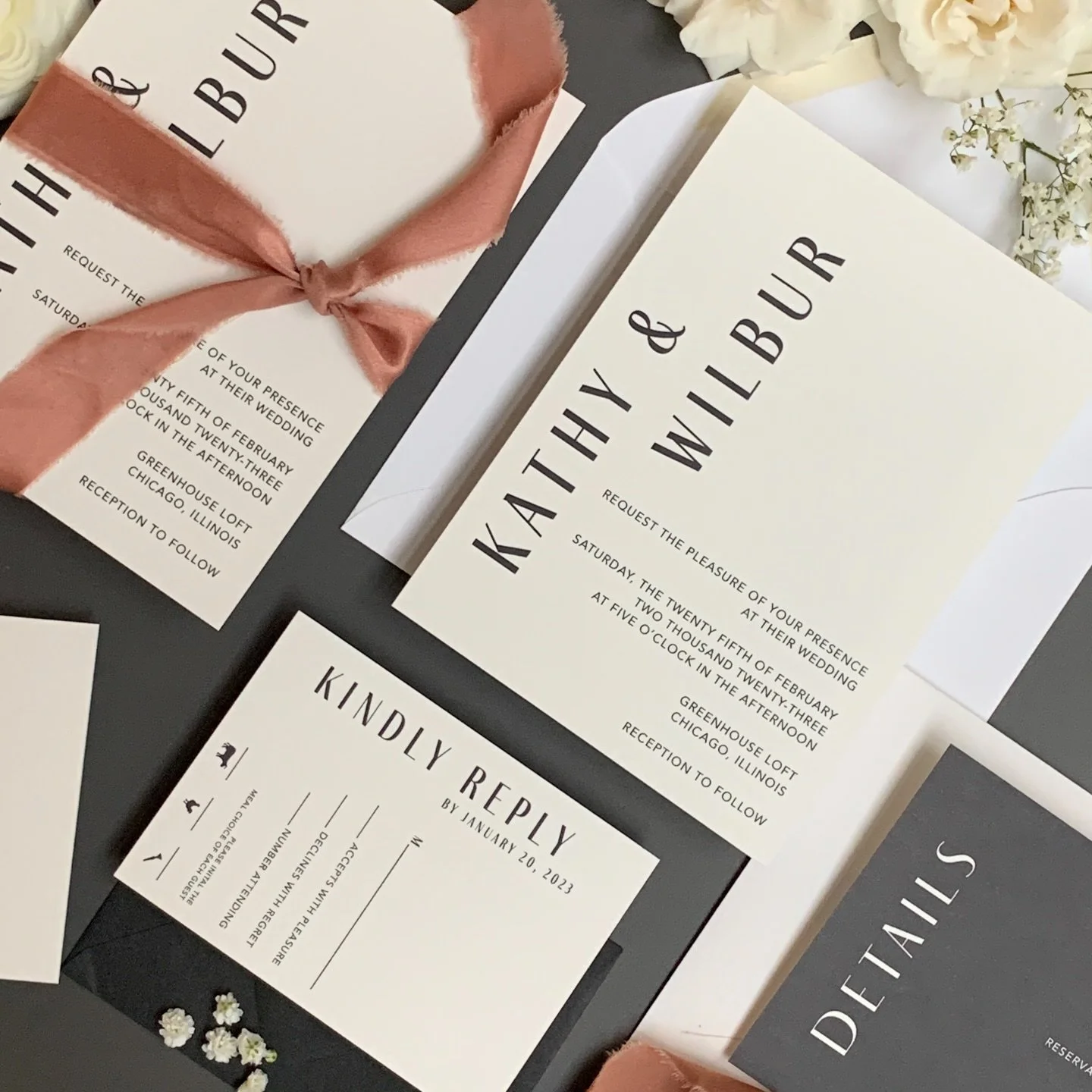 The Collection - Suite No.04 
&bull;
Wedding invitations 
&bull;
@inkloveandpaper 
@ncmeventsco