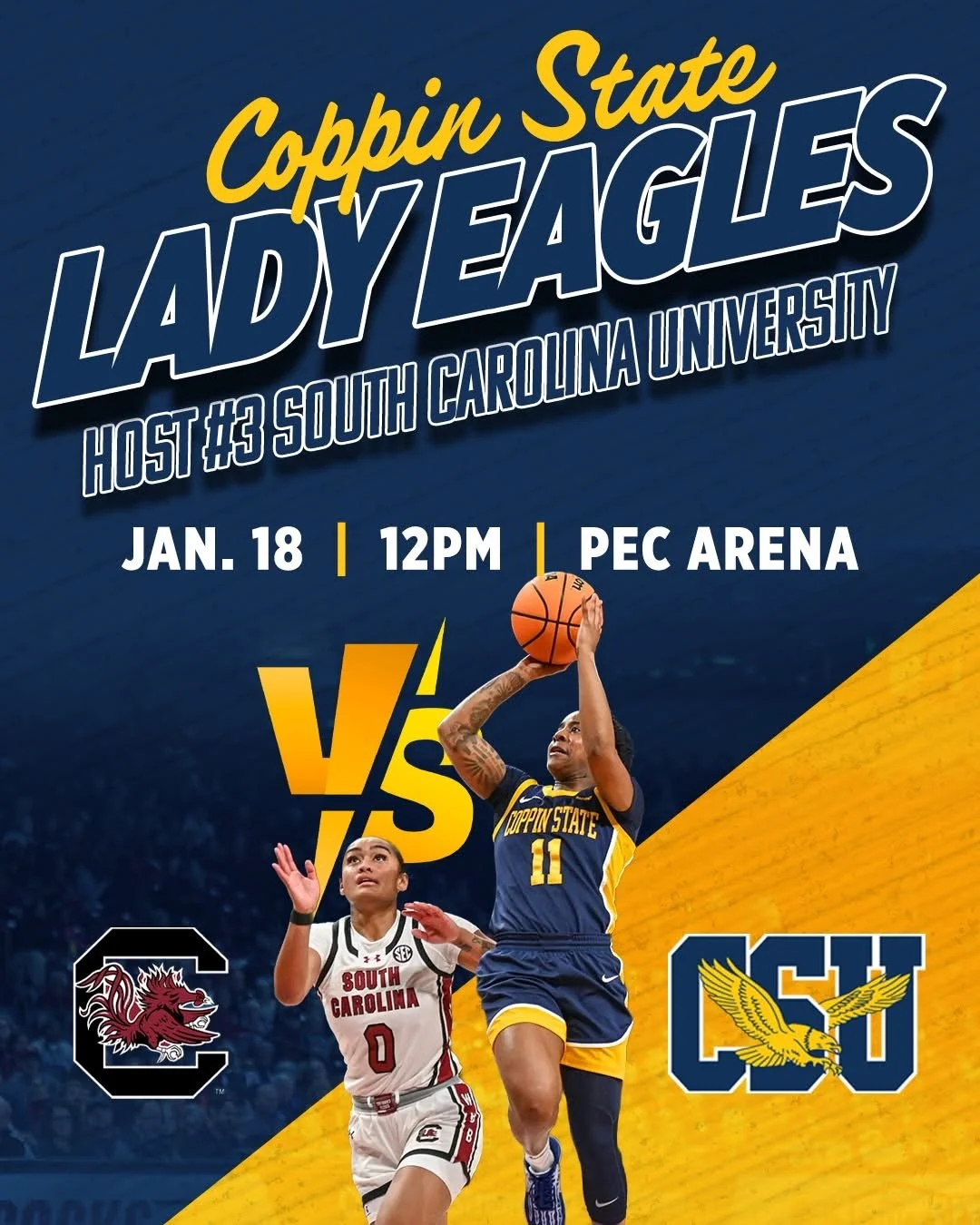 Coppin State Women's Basketball Vs University of South Carolina