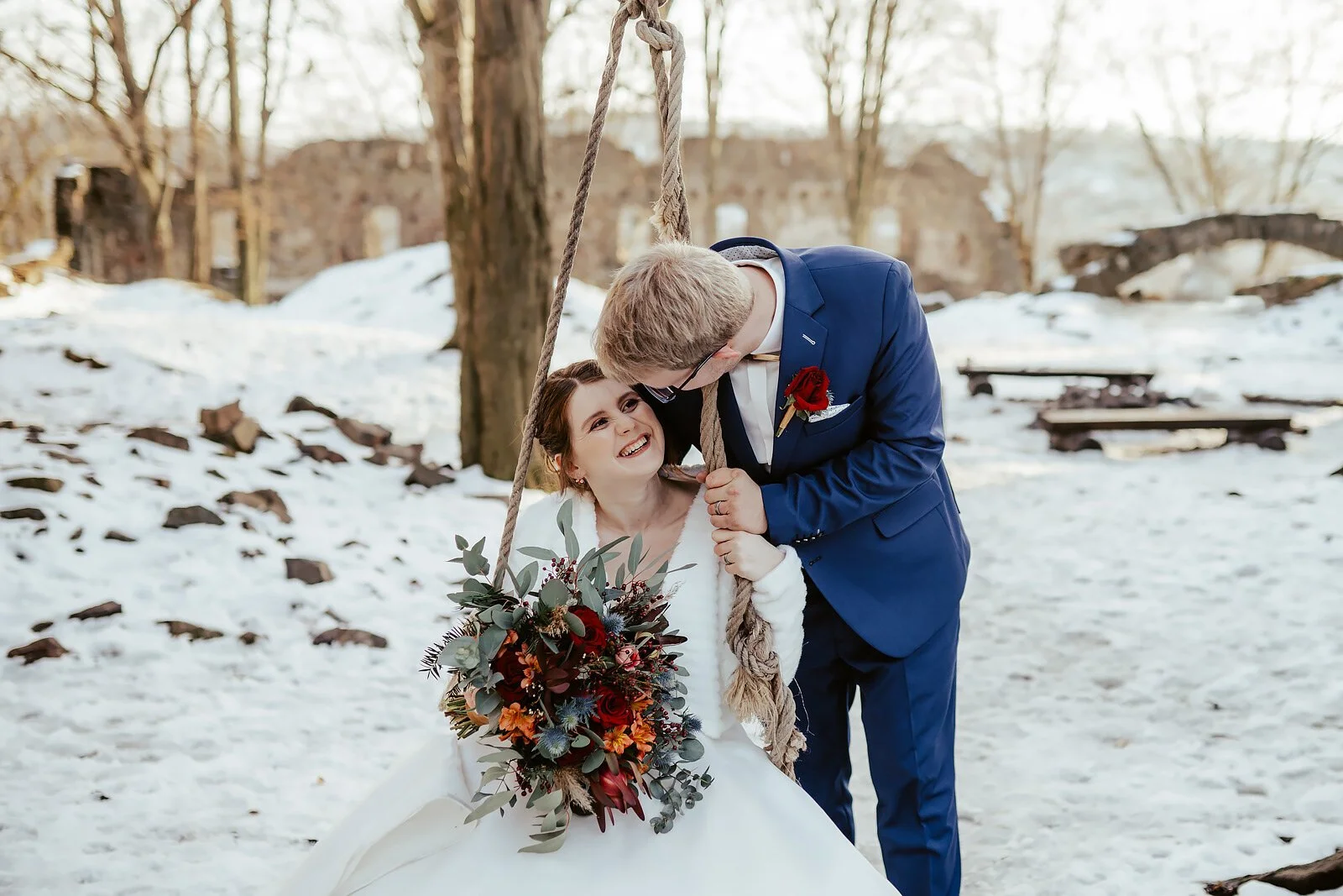 svatba v zimě