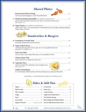 Breakfast/Lunch — Golden Diner