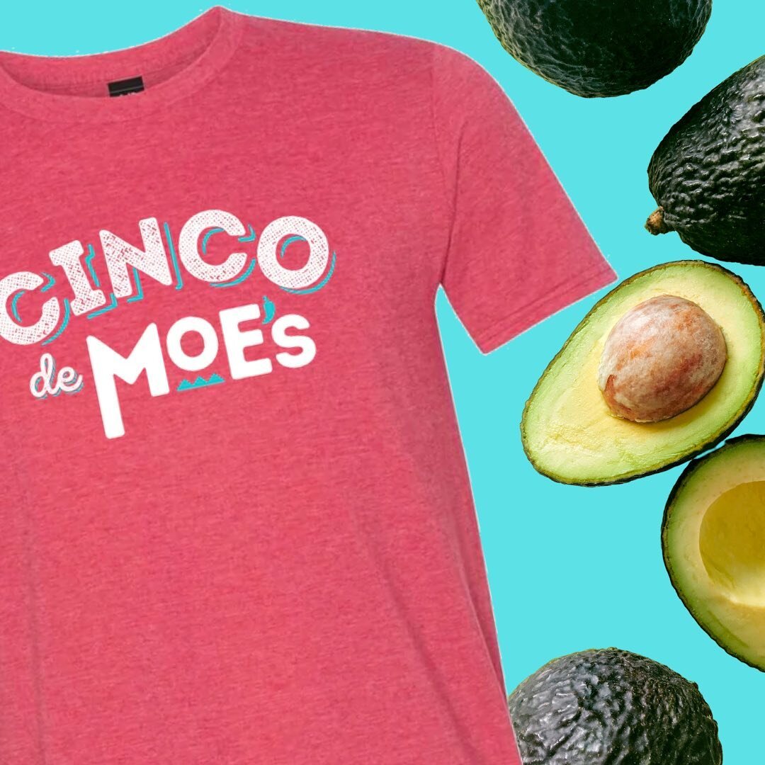 GUAC OUR WORLD 🥑// Tacos, guac, chips, salsa = yum 😋 Our favorite day of the year! Take home a free Cinco de Moe&rsquo;s t-shirt today to celebrate the festivities! Happy Cinco de Moes! #cincodemoes #moessouthwestgrill #iceboxcoolstuff #cincodemayo