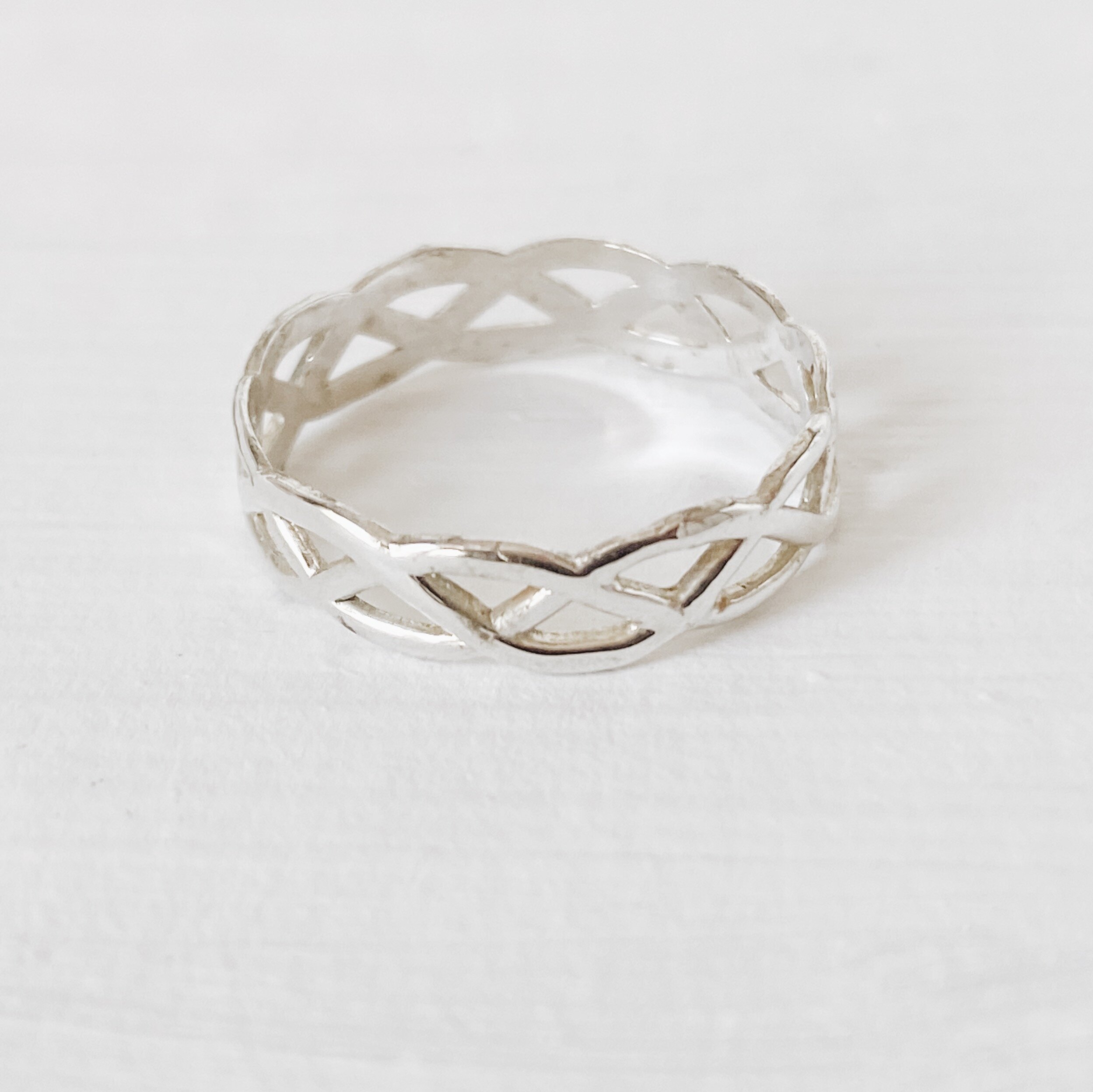 Celtic Weave Sterling Toe Ring