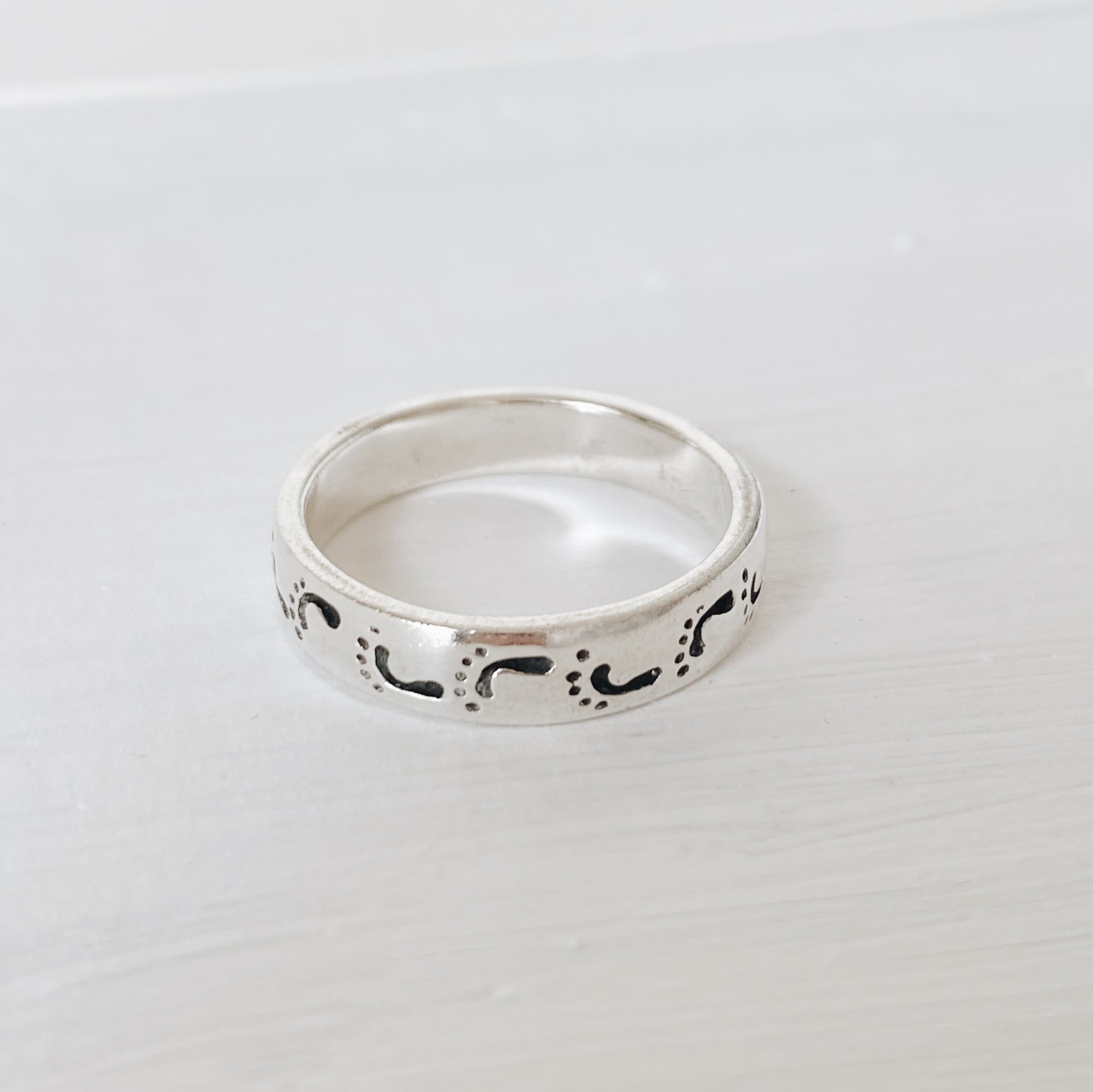 Footprints | Sterling Silver Toe Ring