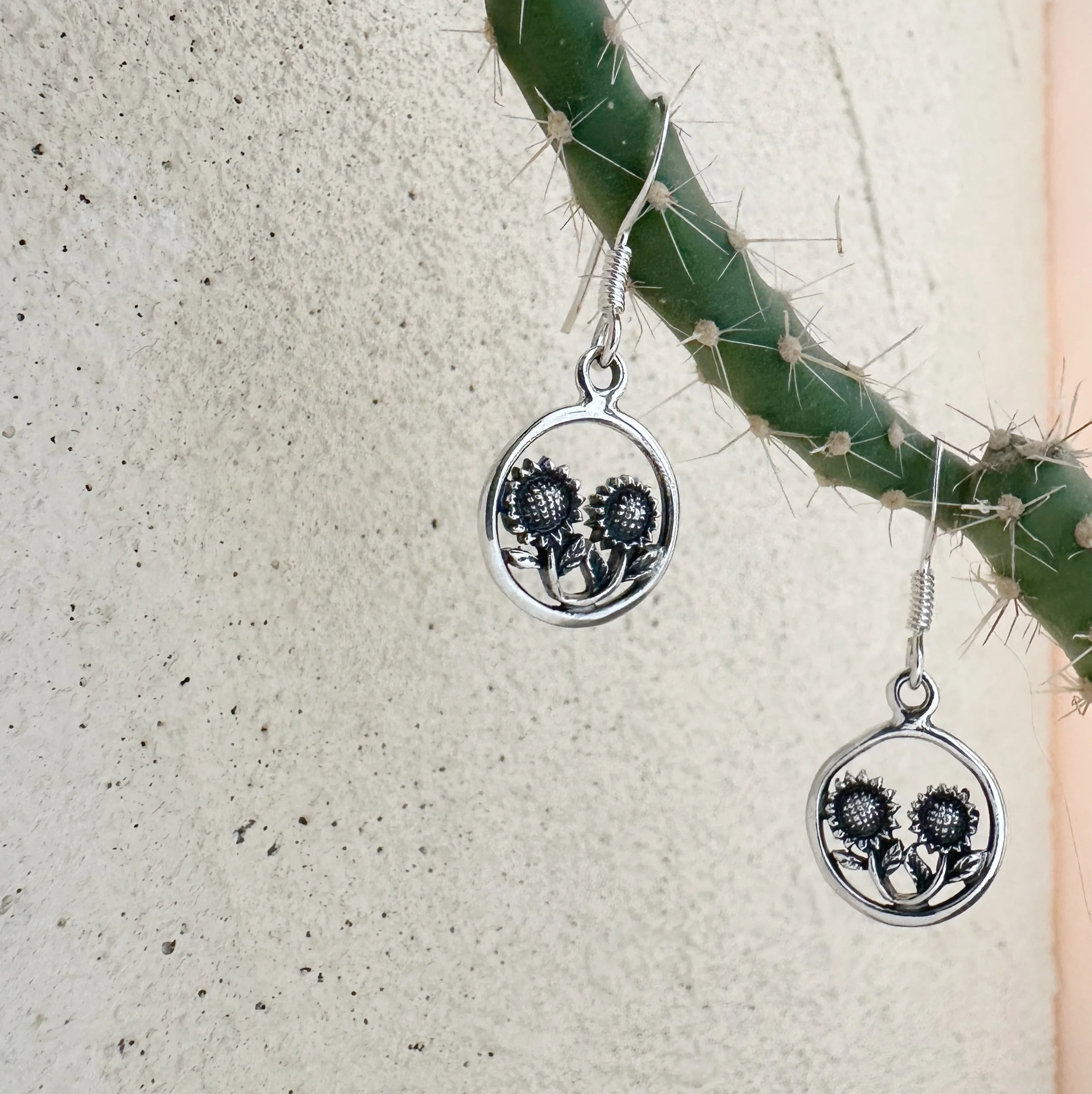 Sunflower Fields Hook Earrings