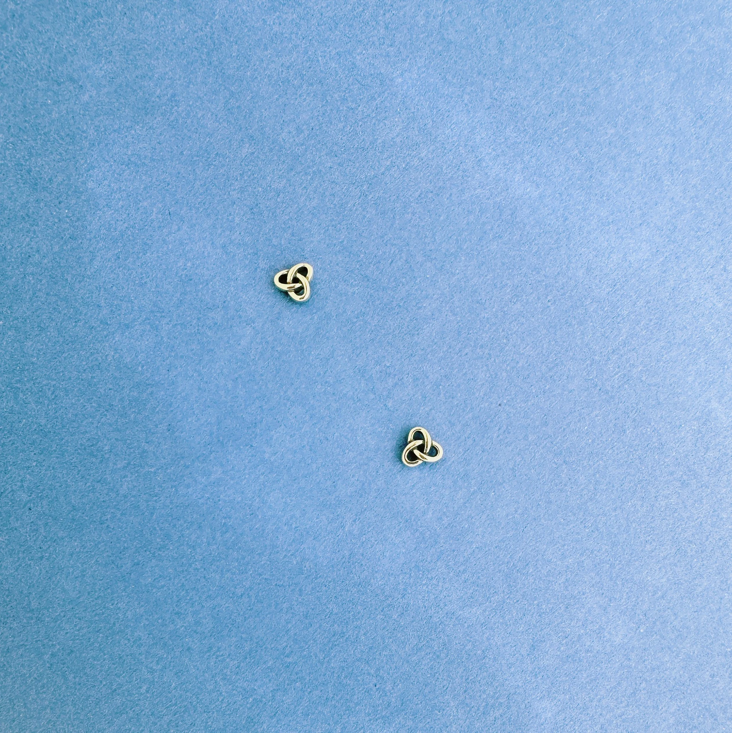 Mini Trinity Knot Stud Earrings