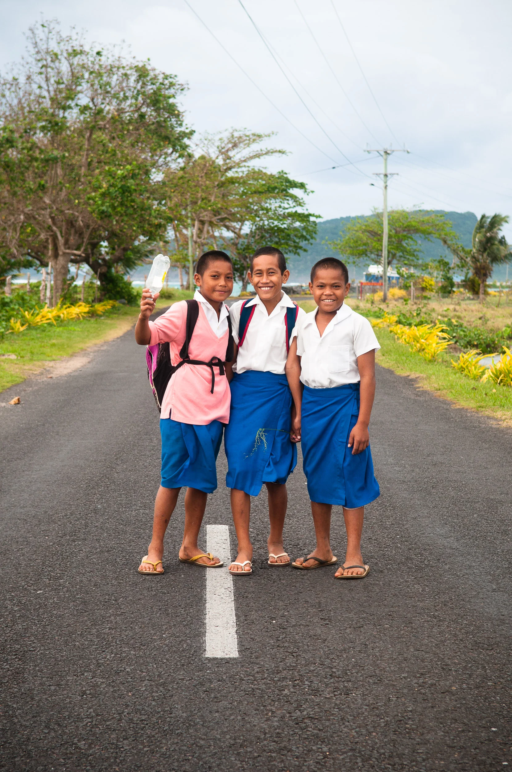 School boys, Upola, Samoa.