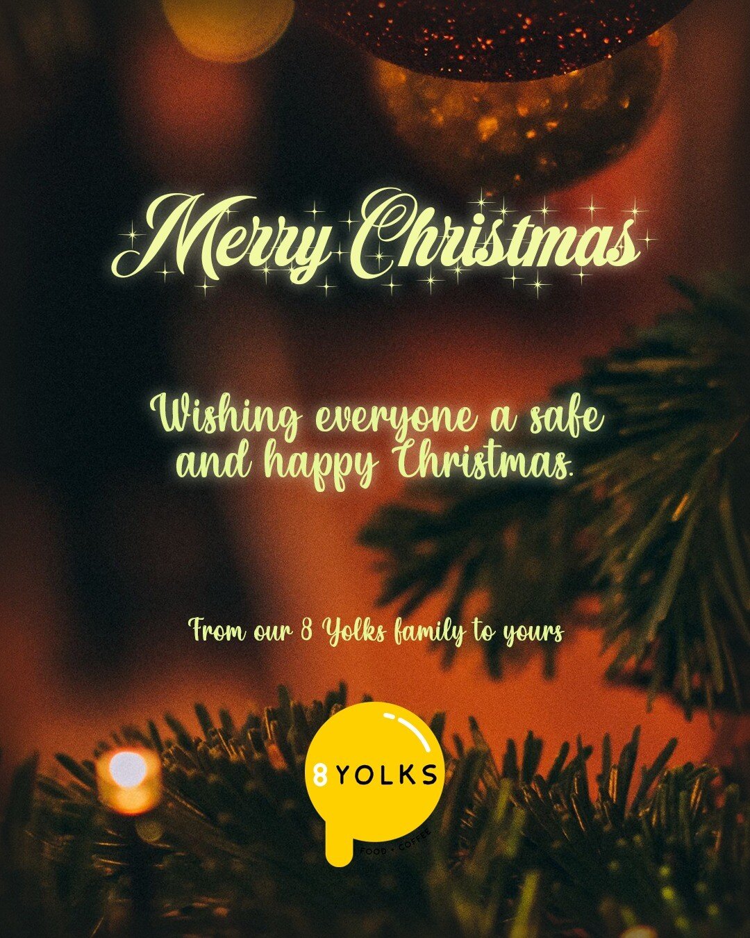 Merry Christmas from our 8 Yolks family to yours.