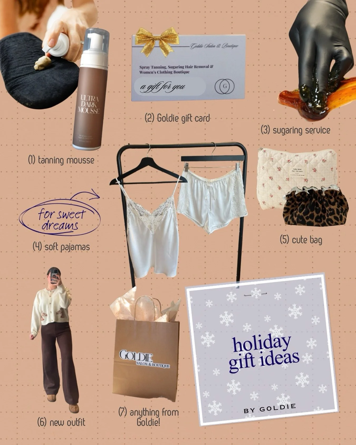 The holidays are here, and so are the perfect gifts! 🎄
Stop by Goldie to find something special for everyone on your list, and don&rsquo;t forget to treat yourself while you&rsquo;re at it. ✨
Shop in store or online, we&rsquo;ve got you covered eith