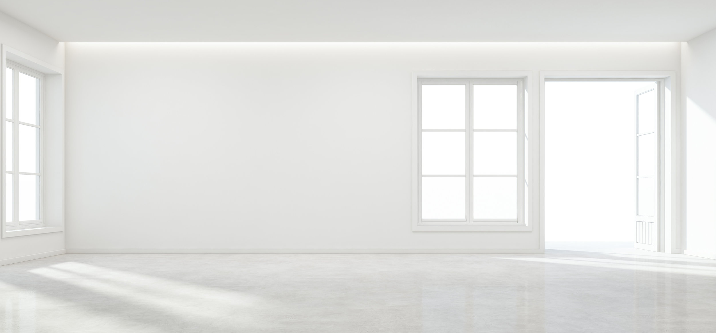 К чему снятся белые окна. Пустая комната. Белая комната пустая. Пустая белая комната с окном. Белый интерьер без мебели.