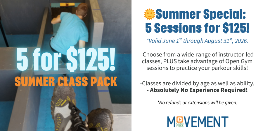 Summer Class Pack5 Sessions for $125