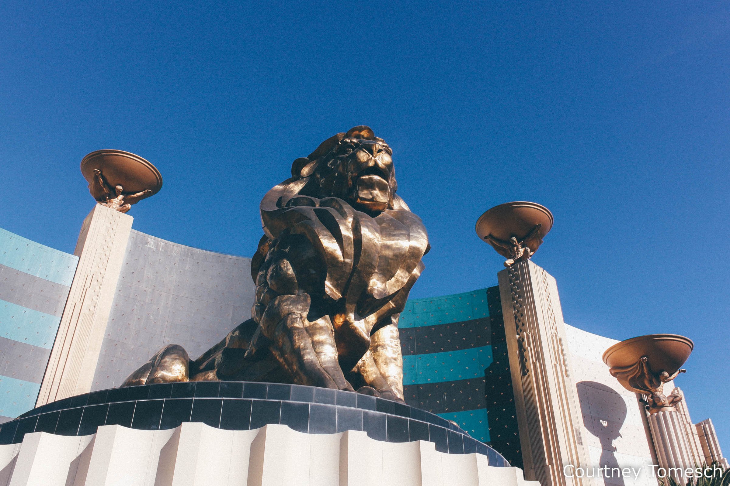  Lion outside MGM
