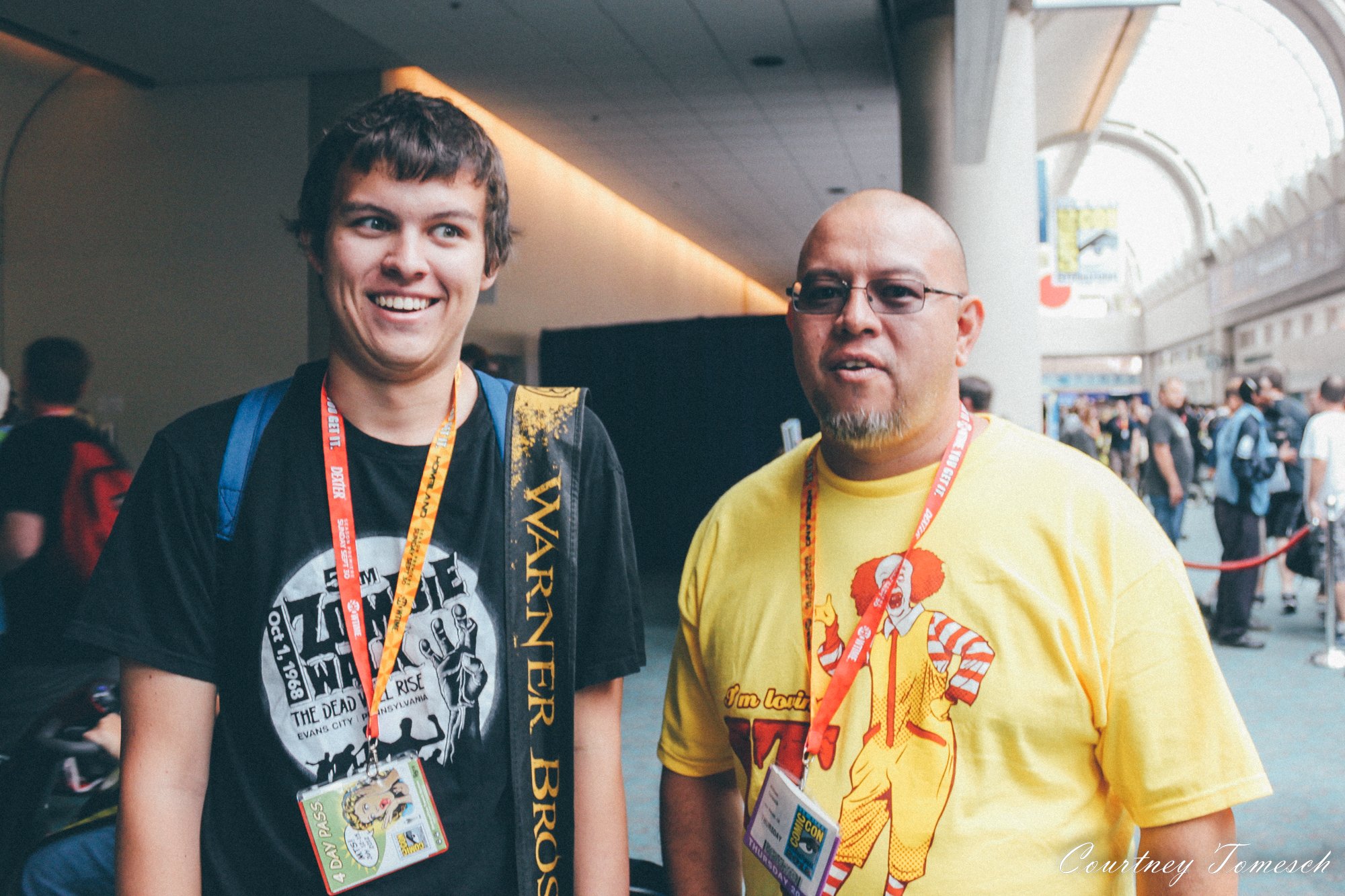 Brother and Dad - Dad's first sdcc