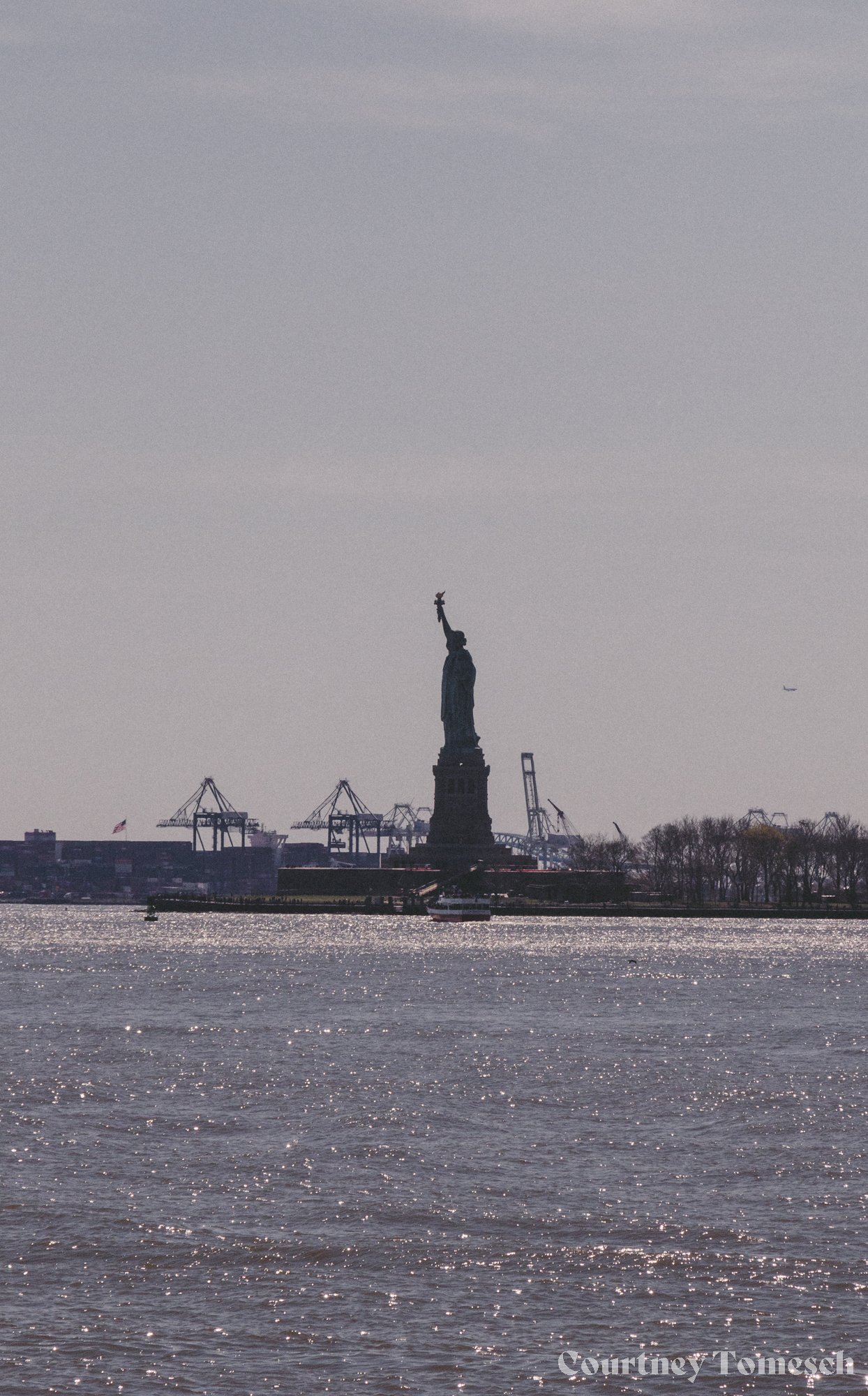 statue of liberty at the Battery
