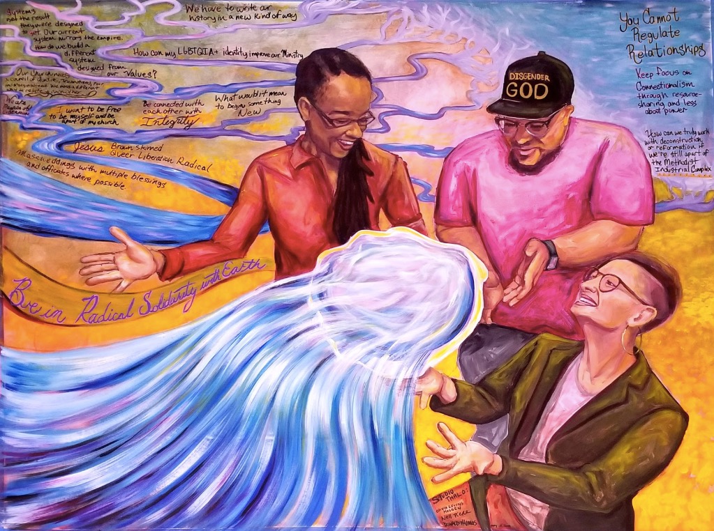 Lead image from photograph of OMF mural by Olivia Levins Holden, Nell PIerce, Donal Thomas Instagram: studio.thalo For additional liturgies by Rev. Anna Blaedel please check out enfleshed and subscribe for their rich resources.
