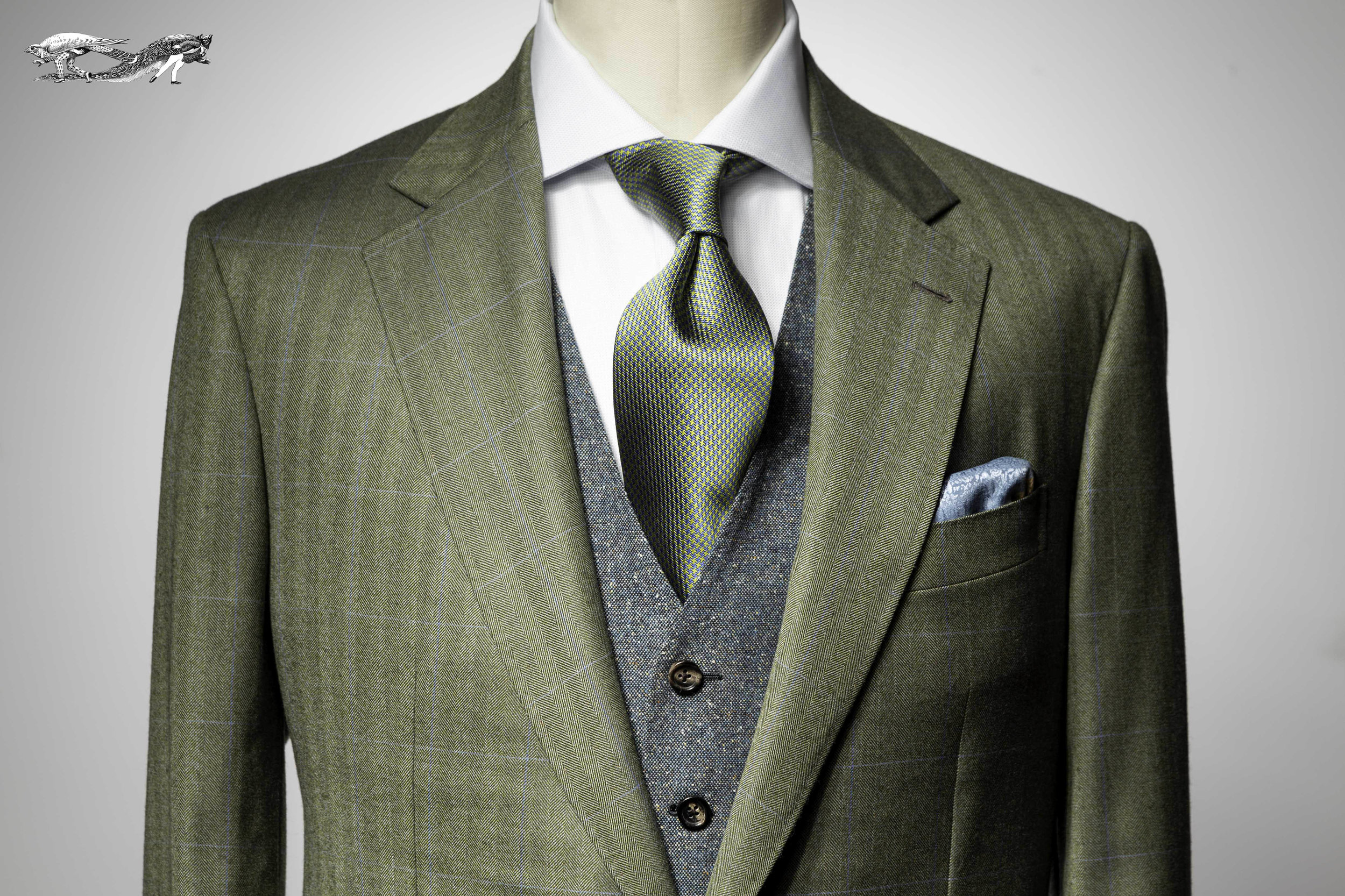 Highland 100% Wool Tweed Shooting Gilet Waistcoat Traditional Tailored Quality 