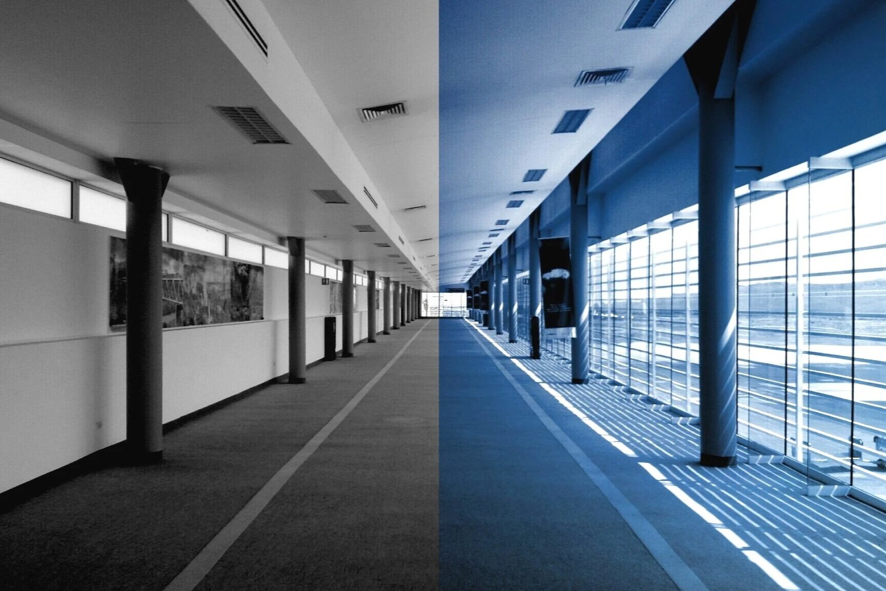 Airport in Blue (photo)