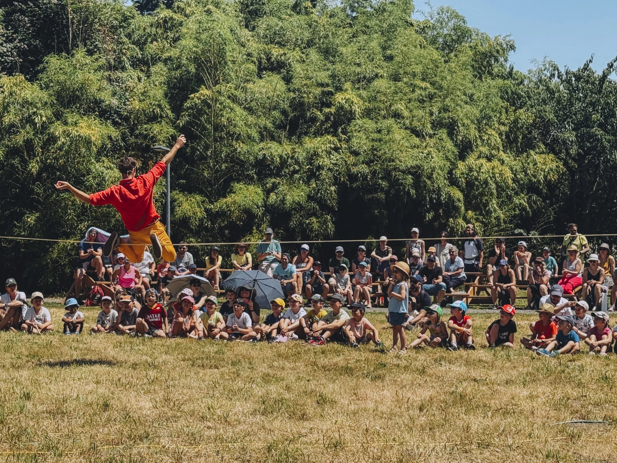 Étude de cas - Slackline au Diabolo Festival à Morges