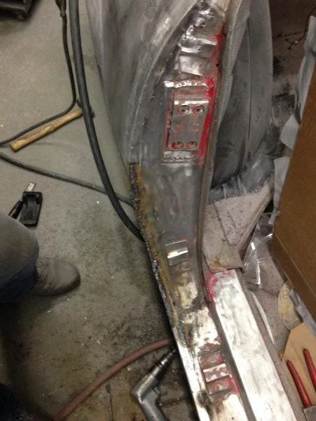 All welded and ready for checking the fitment again. Fitment fitment fitment. guess what? You guessed it then more fitment!