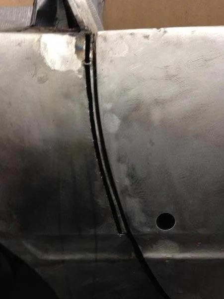 As you can see all old lead has been removed and door closed. WOW! I guess we have our work cut out for us. Well lets get working.