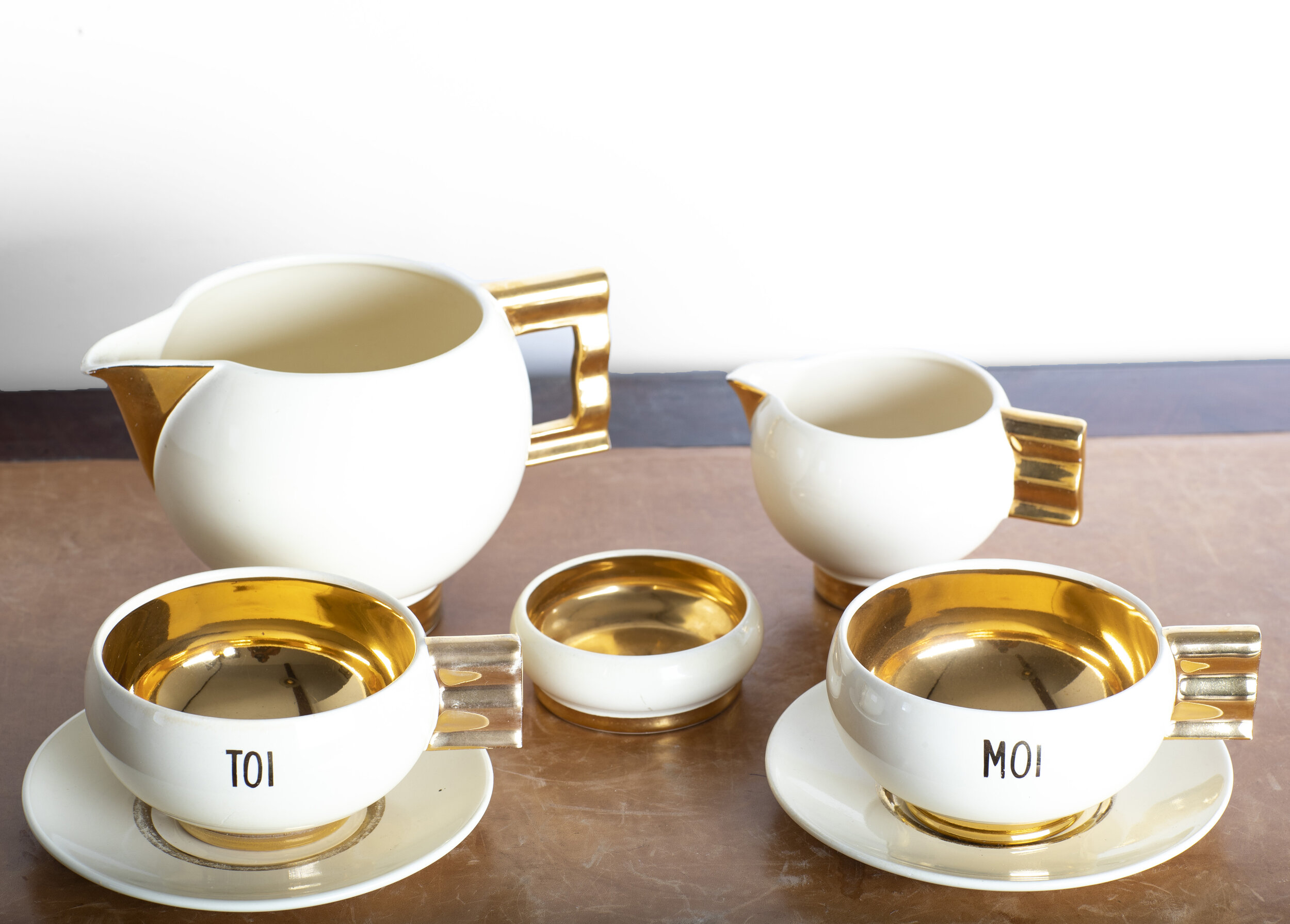 Service Toi &amp; Moi Signé Robj Paris - Art Déco 1930