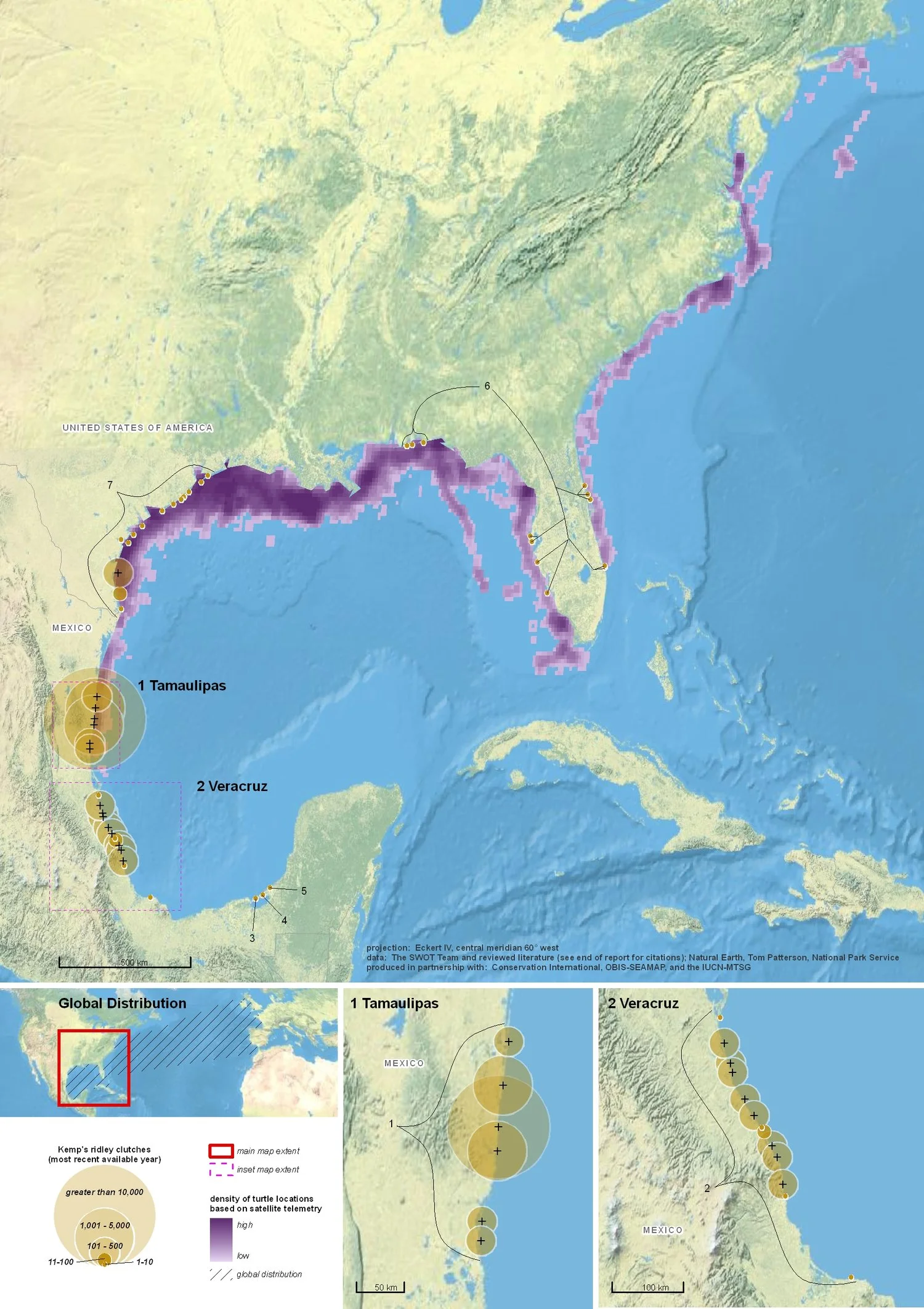 Global Biogeography of the Kemp’s Ridley ( Lepidochelys kempii )
